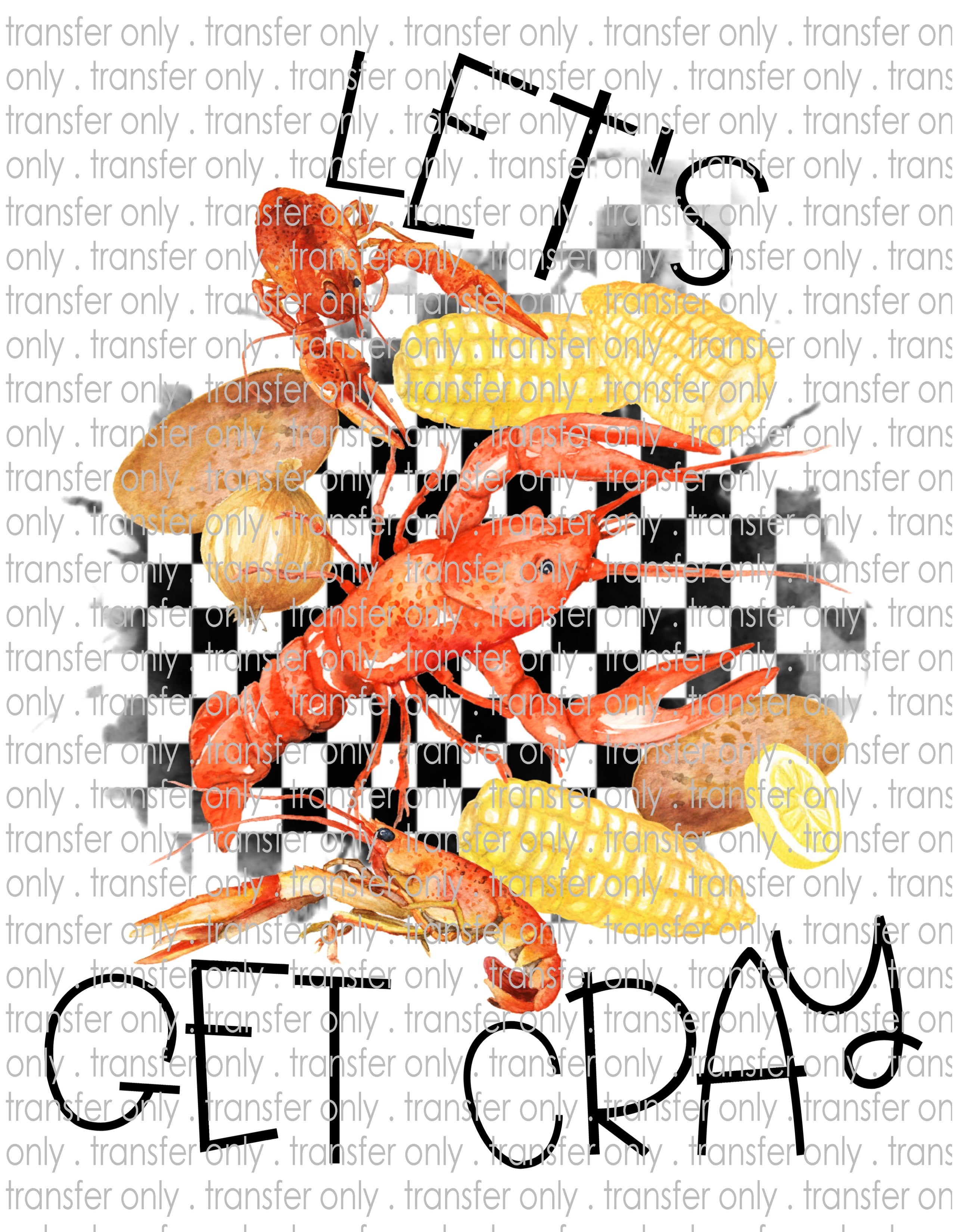 Crawfish Boil - Waterslide, Sublimation Transfers