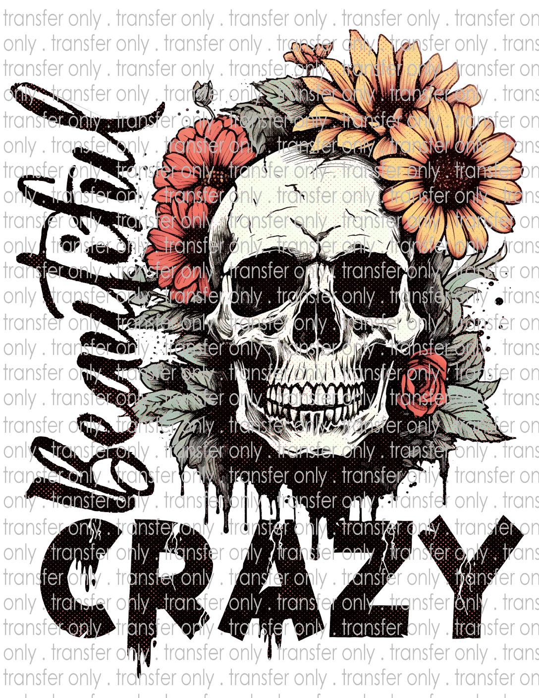 Beautiful Crazy - Waterslide, Sublimation Transfers