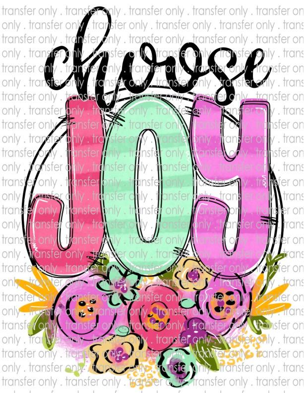 Choose Joy - Waterslide, Sublimation Transfers