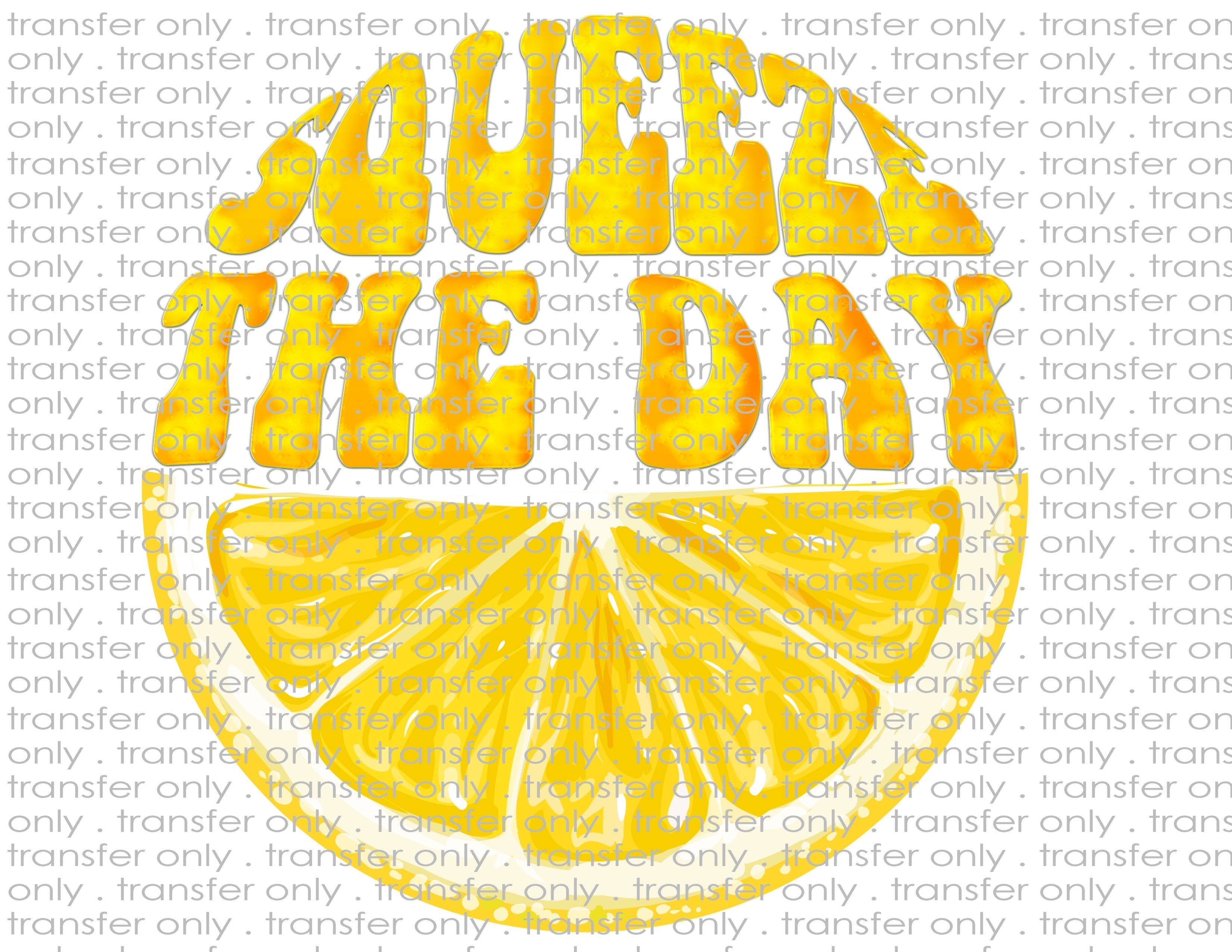 Squeeze the Day - Waterslide, Sublimation Transfers