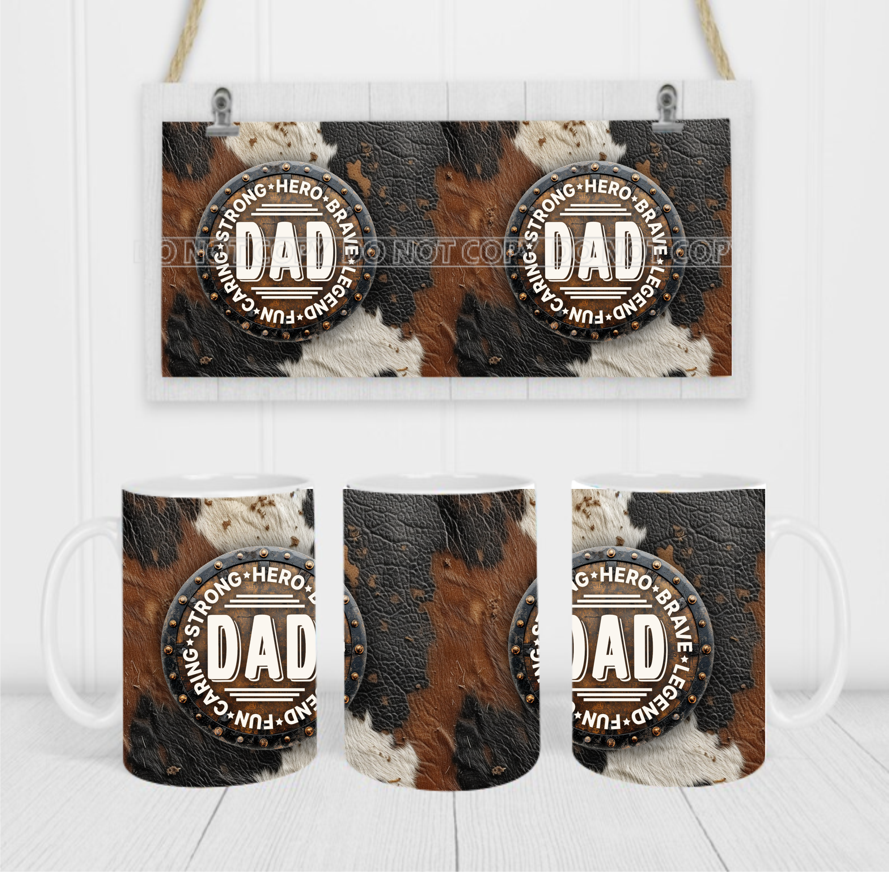 Dad - Coffee Mug Wrap - Sublimation Transfers