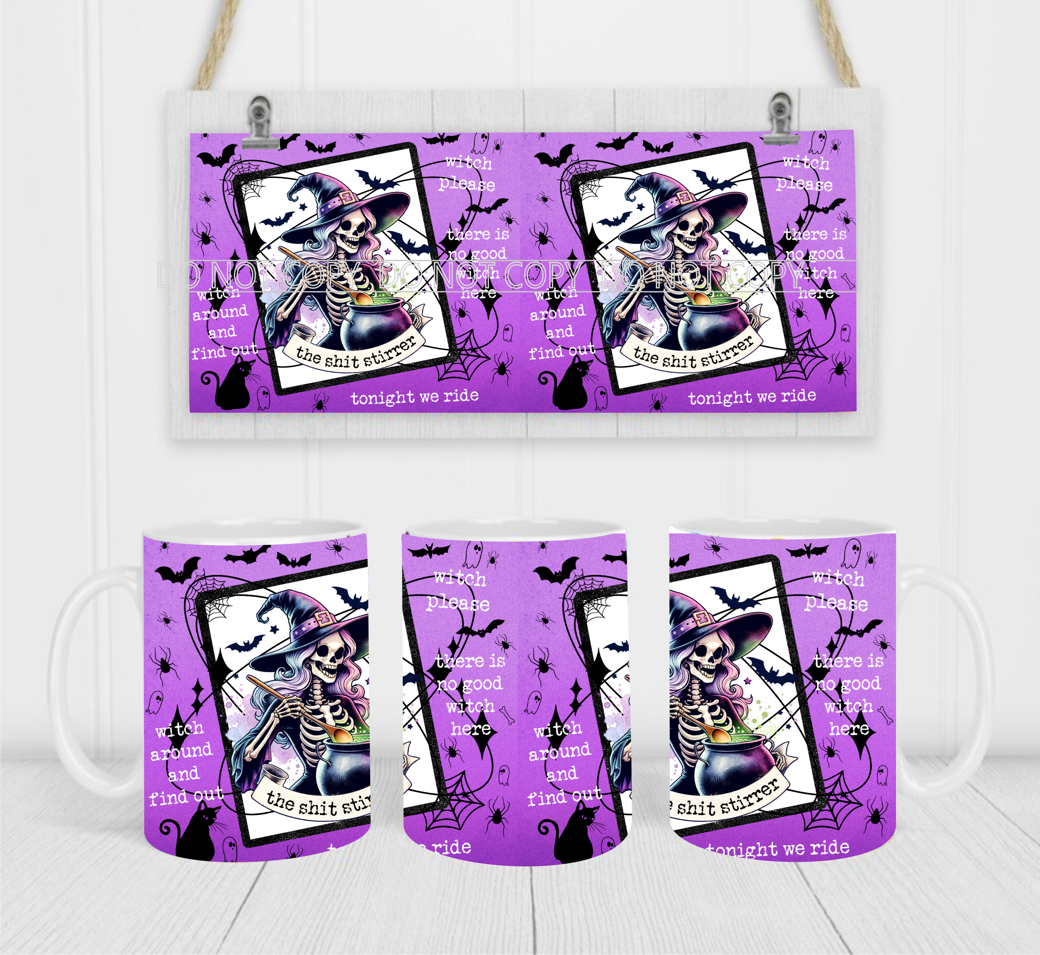 Tonight We Fly - Coffee Mug Wrap - Sublimation Transfers