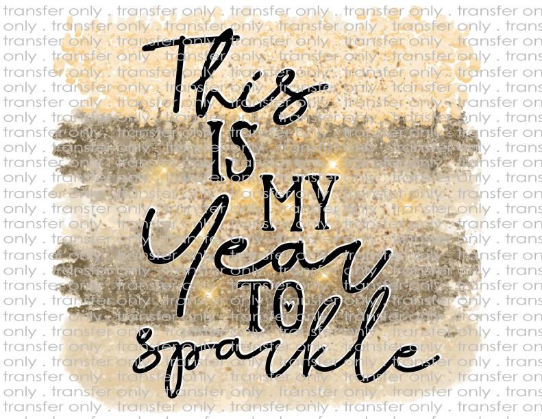 Happy New Year's - Waterslide, Sublimation Transfers