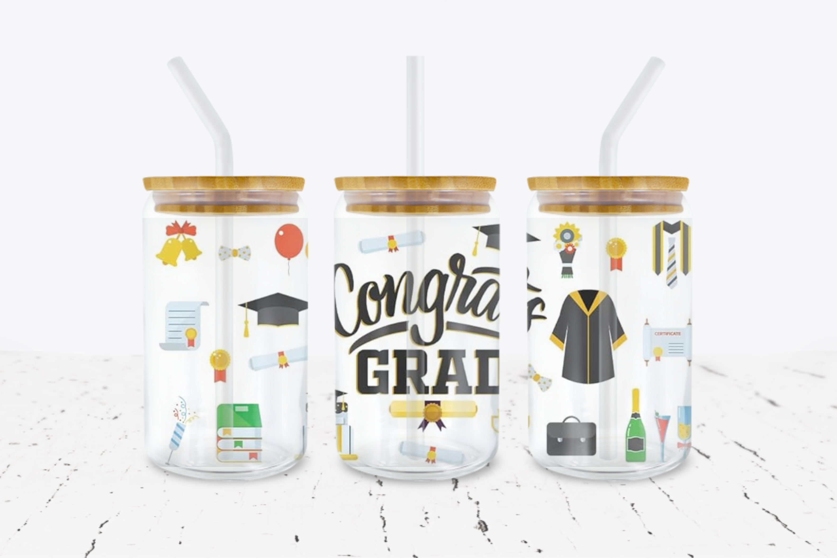 Congrats Grad -  UV DTF Transfer Wraps