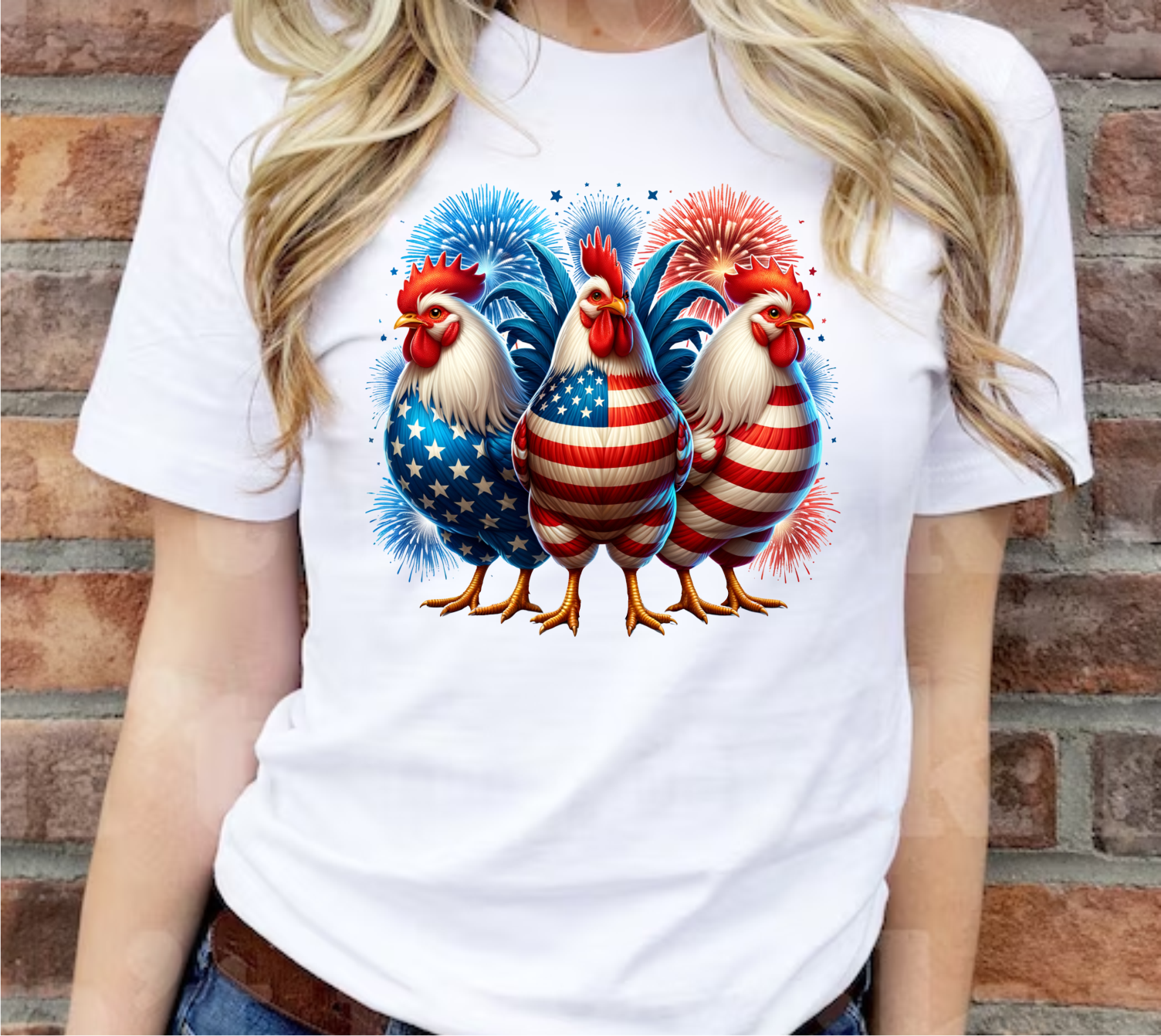 All American Chickens - Sublimation Transfer