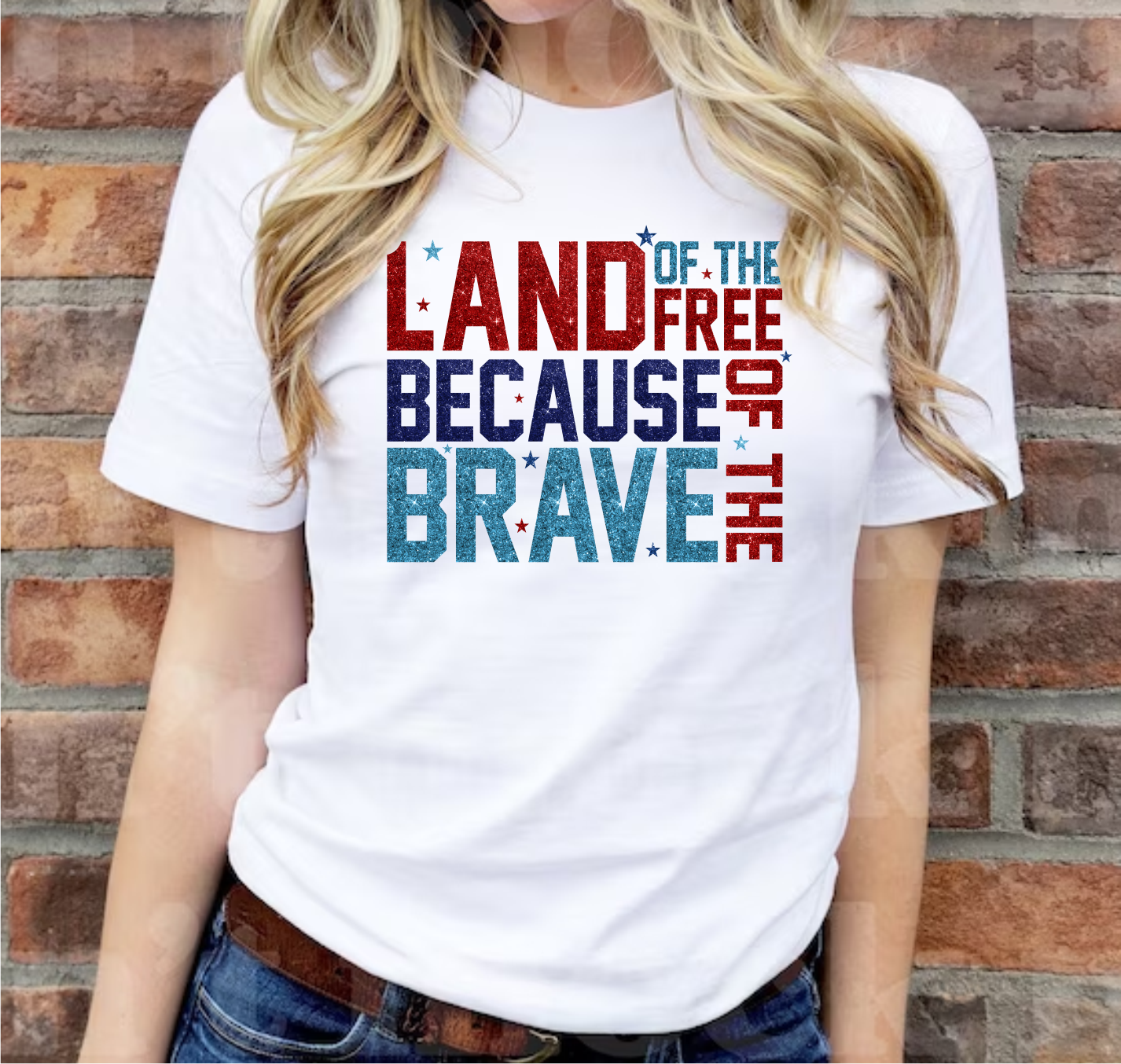 Land Of The Free Because Of The Brave - DTF Transfer