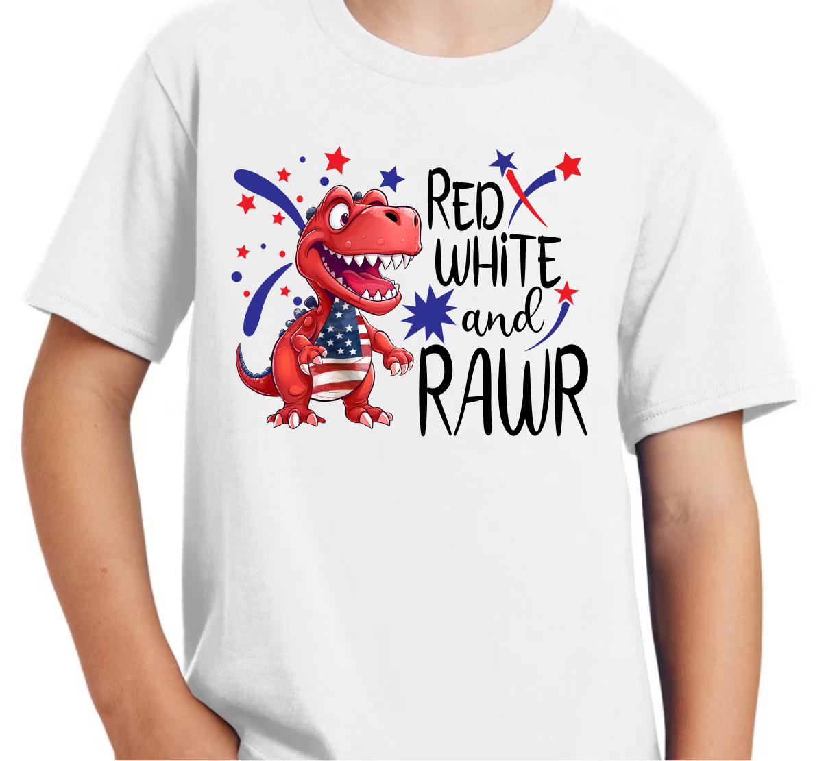 Red White & Rawr- DTF Transfer