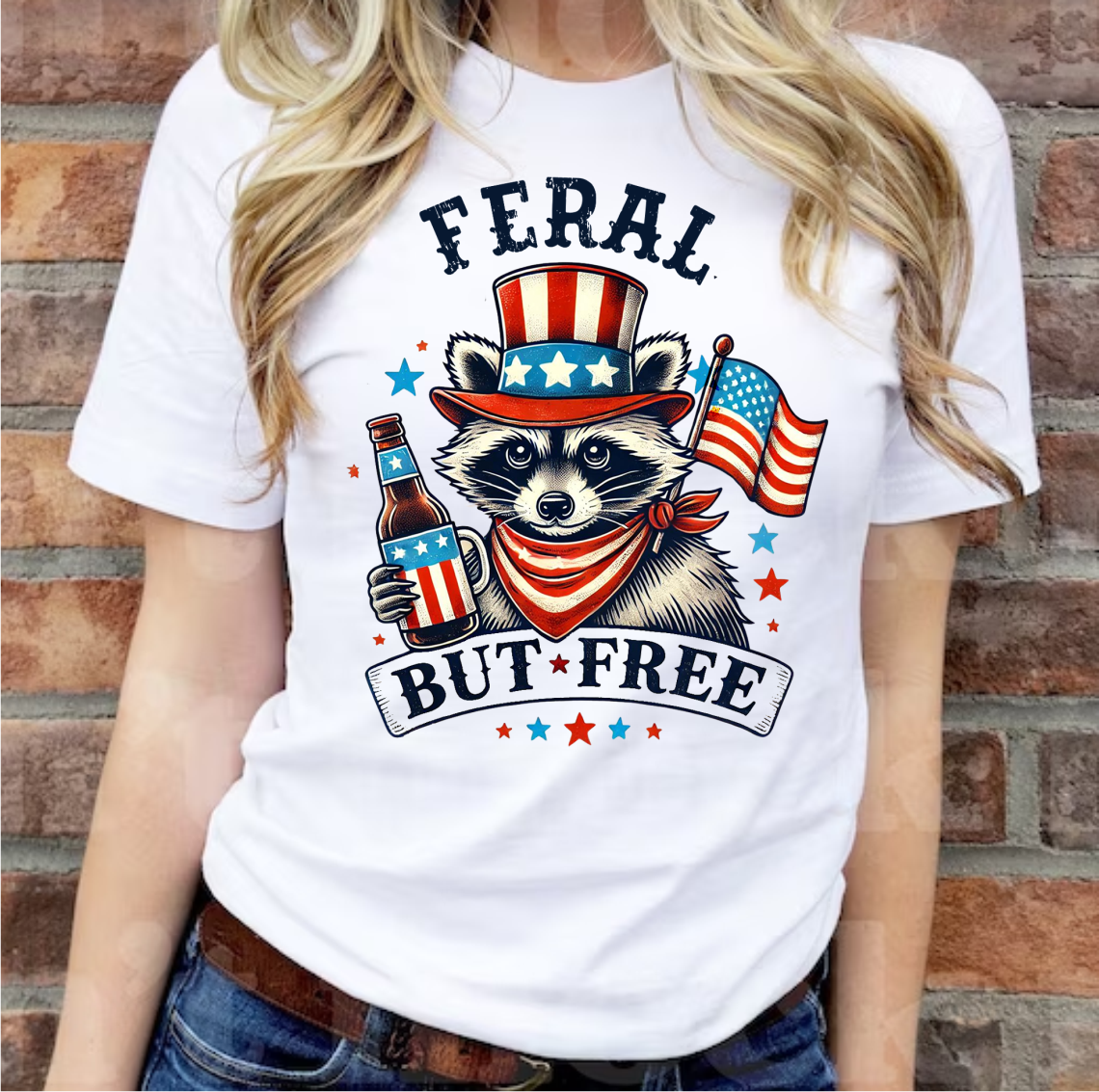 Feral But Free - DTF Transfer