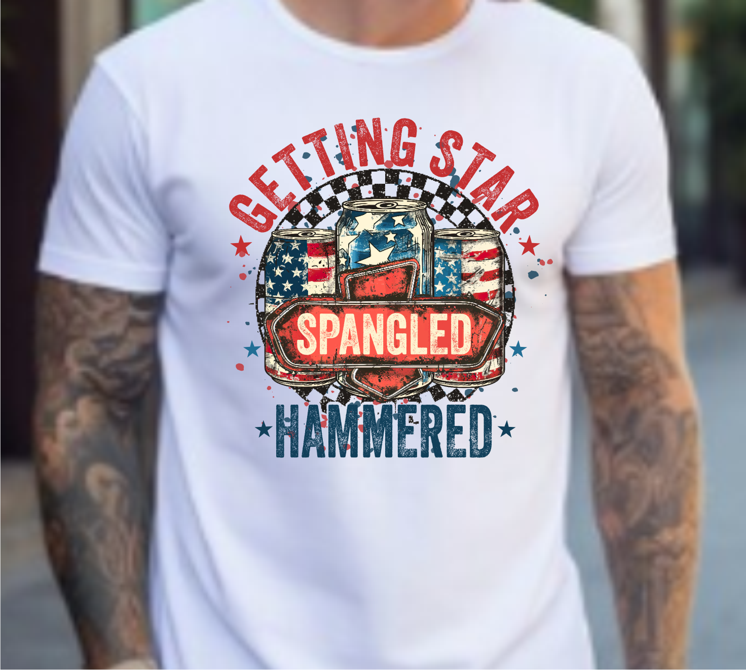Getting Star Spangled Hammered - DTF Transfer
