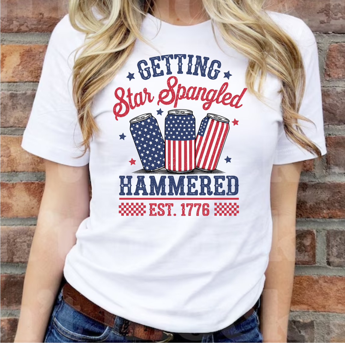 Getting Star Spangled Hammered - DTF Transfer