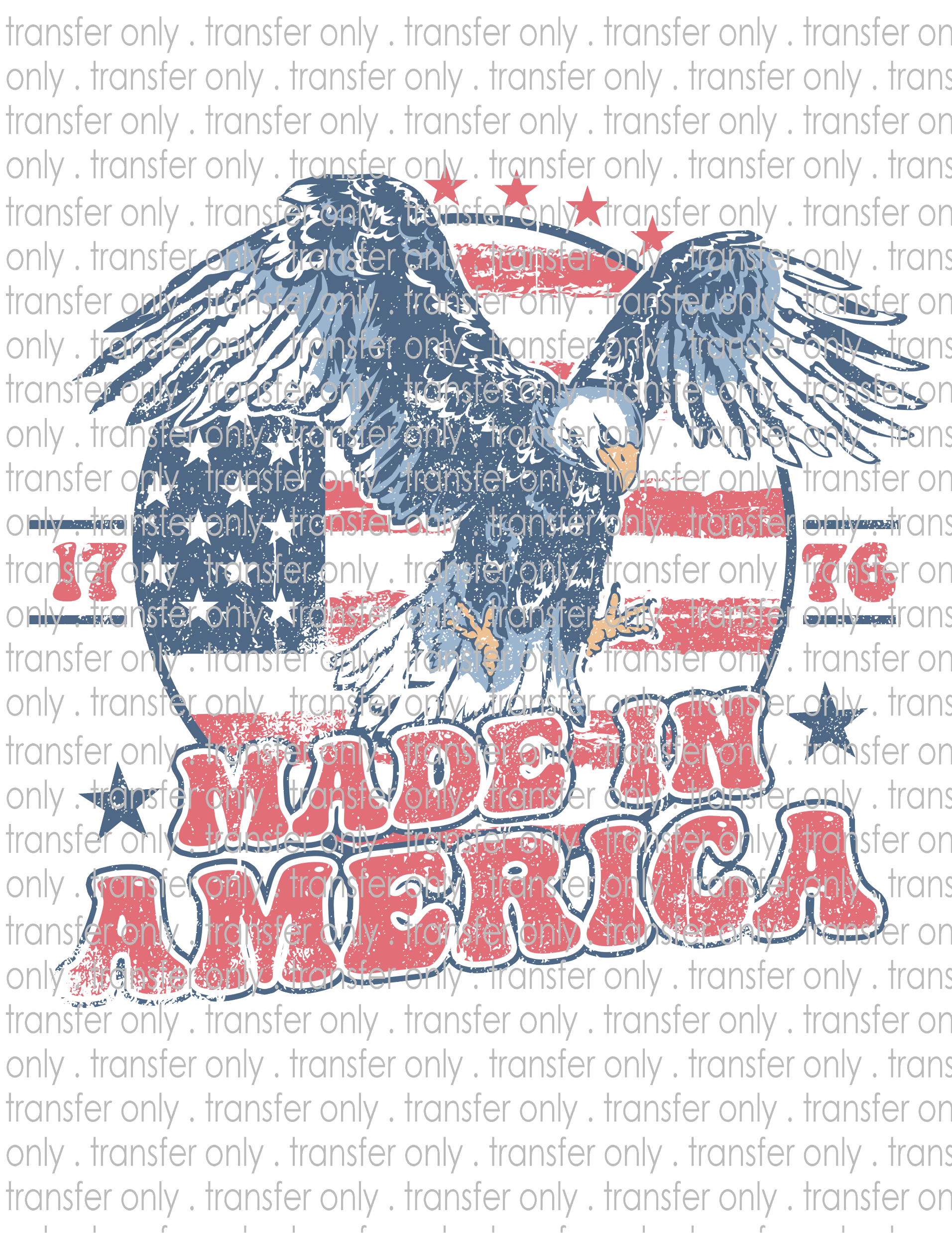 Made In America - Waterslide, Sublimation Transfers