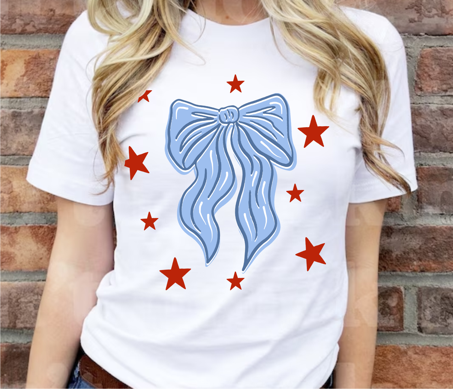 Patriotic Bow - DTF Transfer