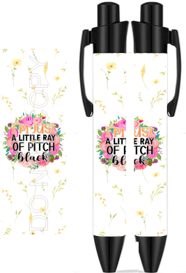 A Little Ray of Pitch Black - Sublimation Pen Wrap