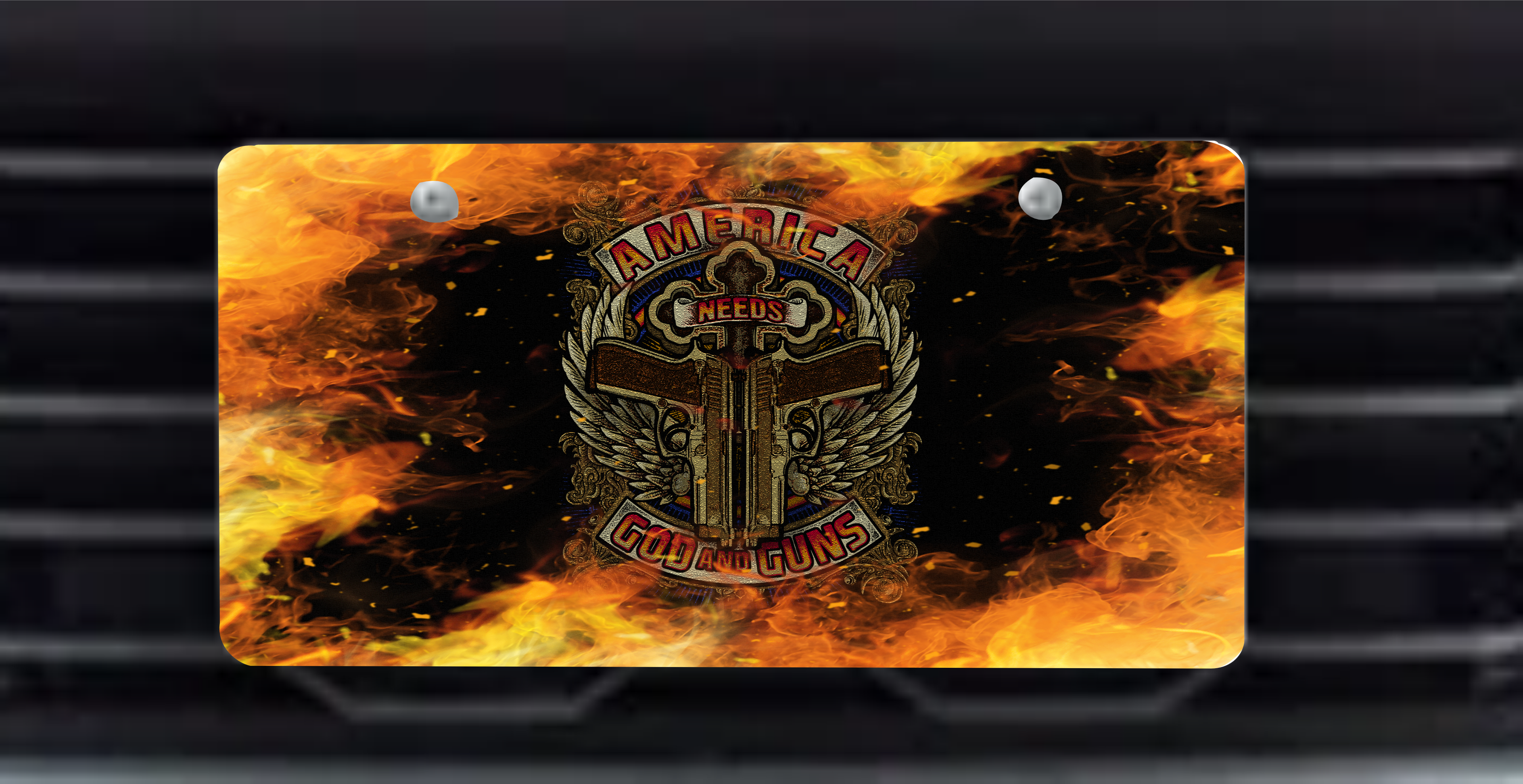 America Needs God & Guns - Sublimation Transfer