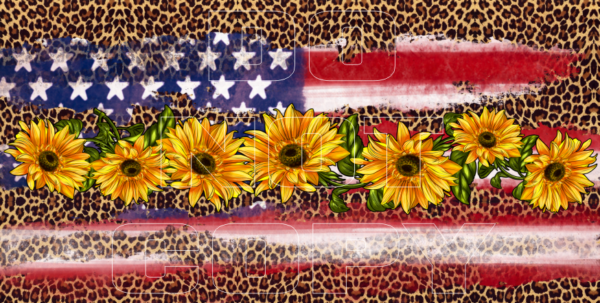 Patriotic License Plate Sheets - Sublimation Transfer