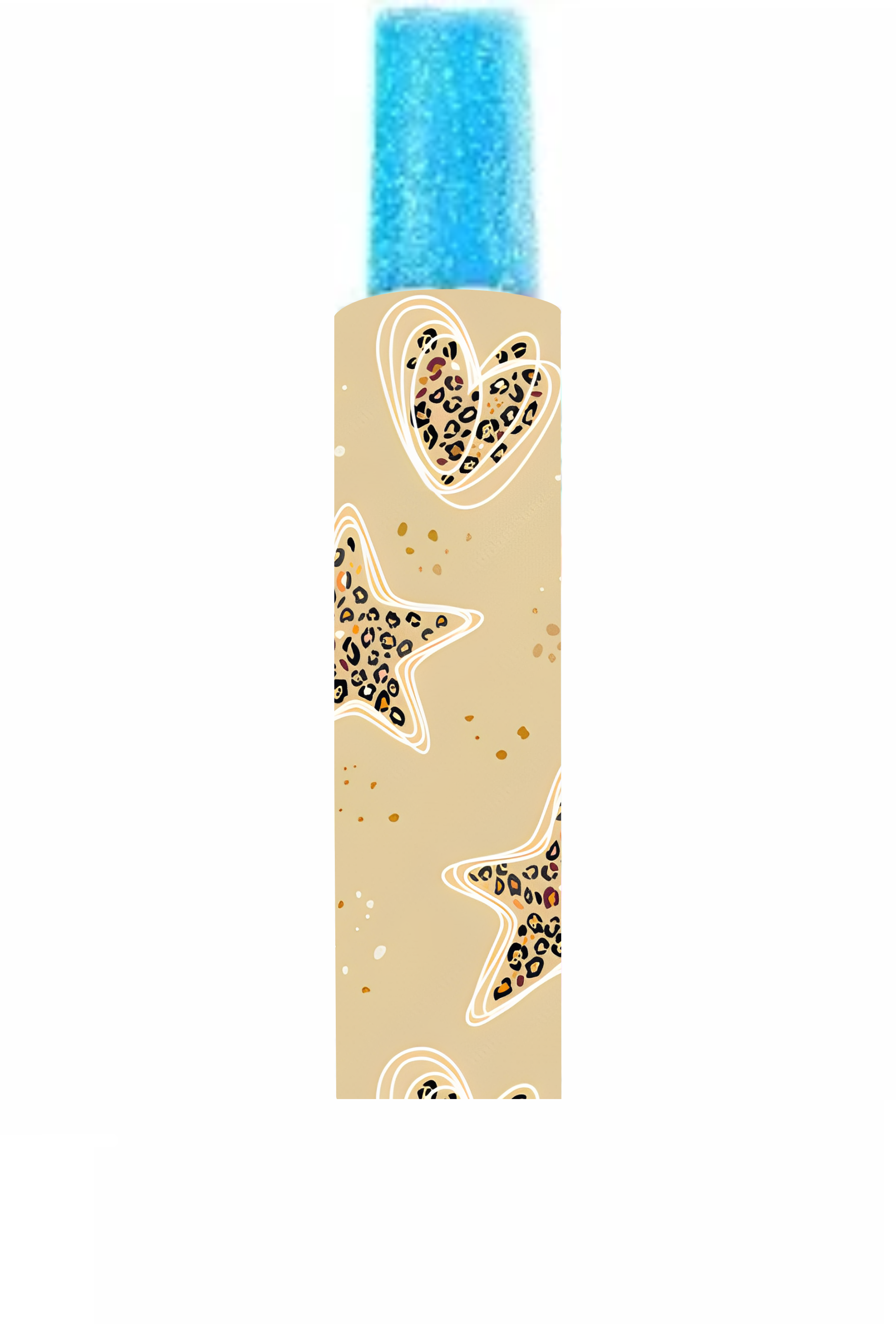 Leopard Hearts & Stars - Popsicle Holder Design - Sublimation Transfers