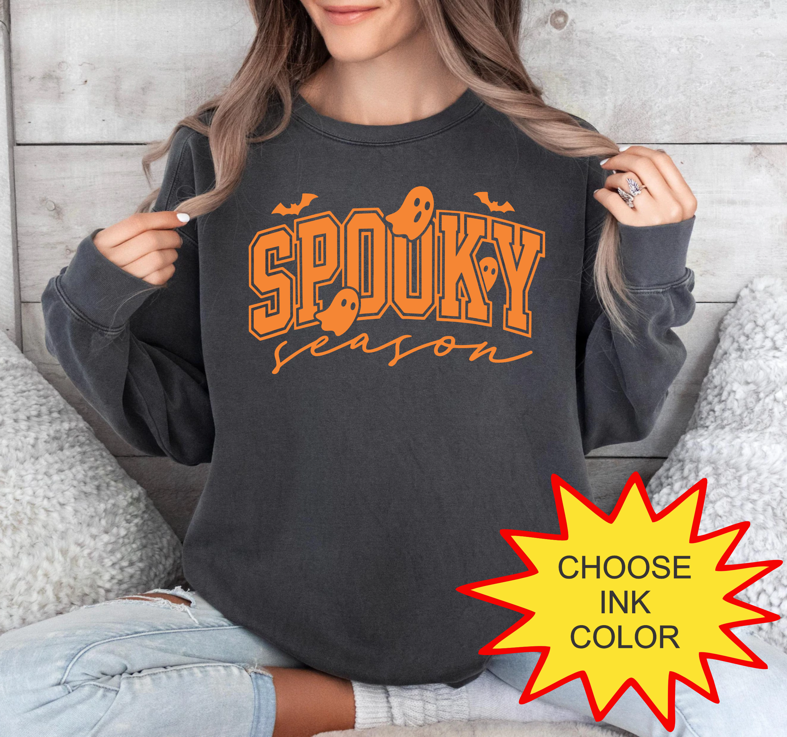 Spooky Season - Choose Color - HTV Puff Transfer