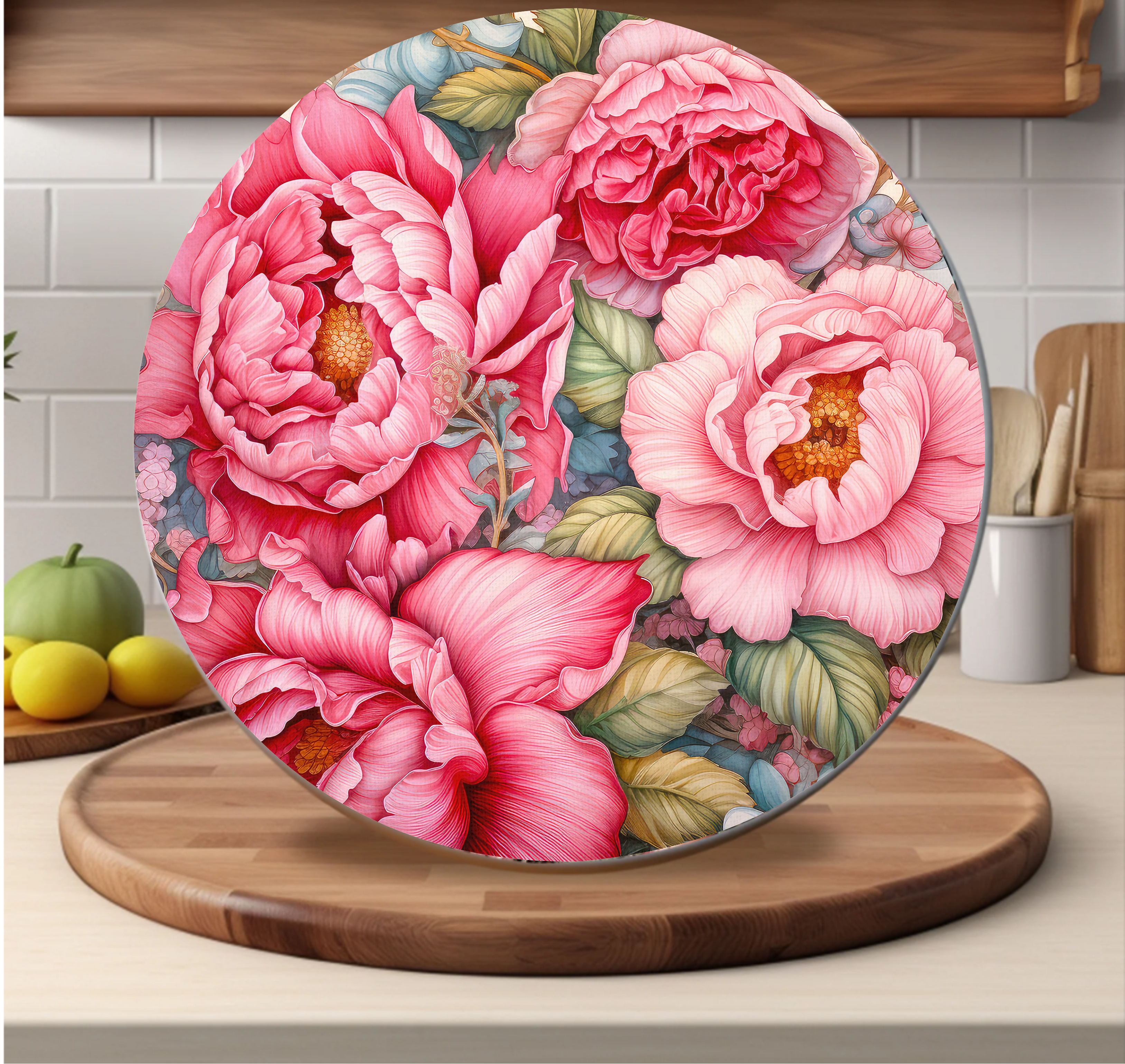 Floral Peonies - Cutting Board - Sublimation Transfer