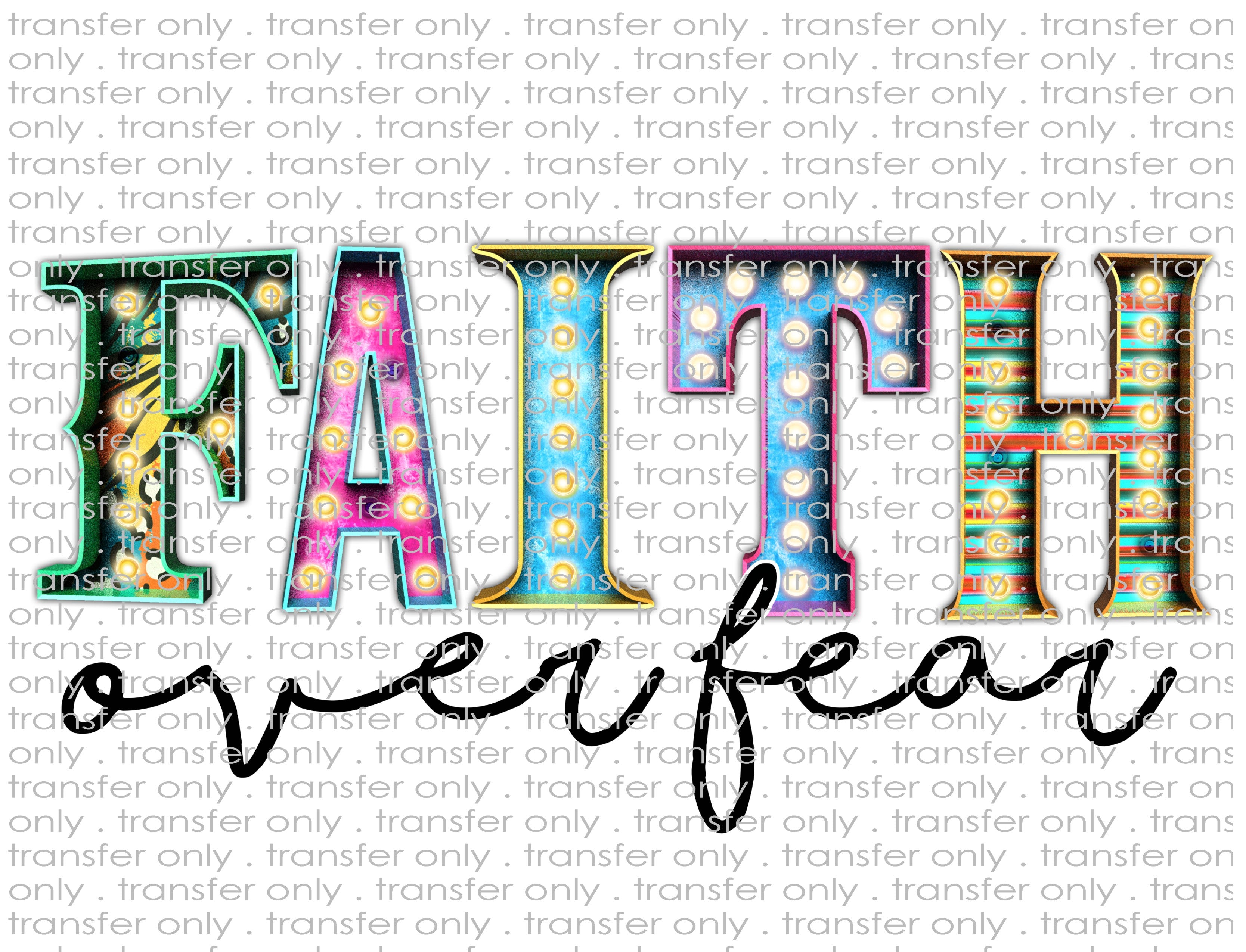 Faith Marquee - Waterslide, Sublimation Transfers