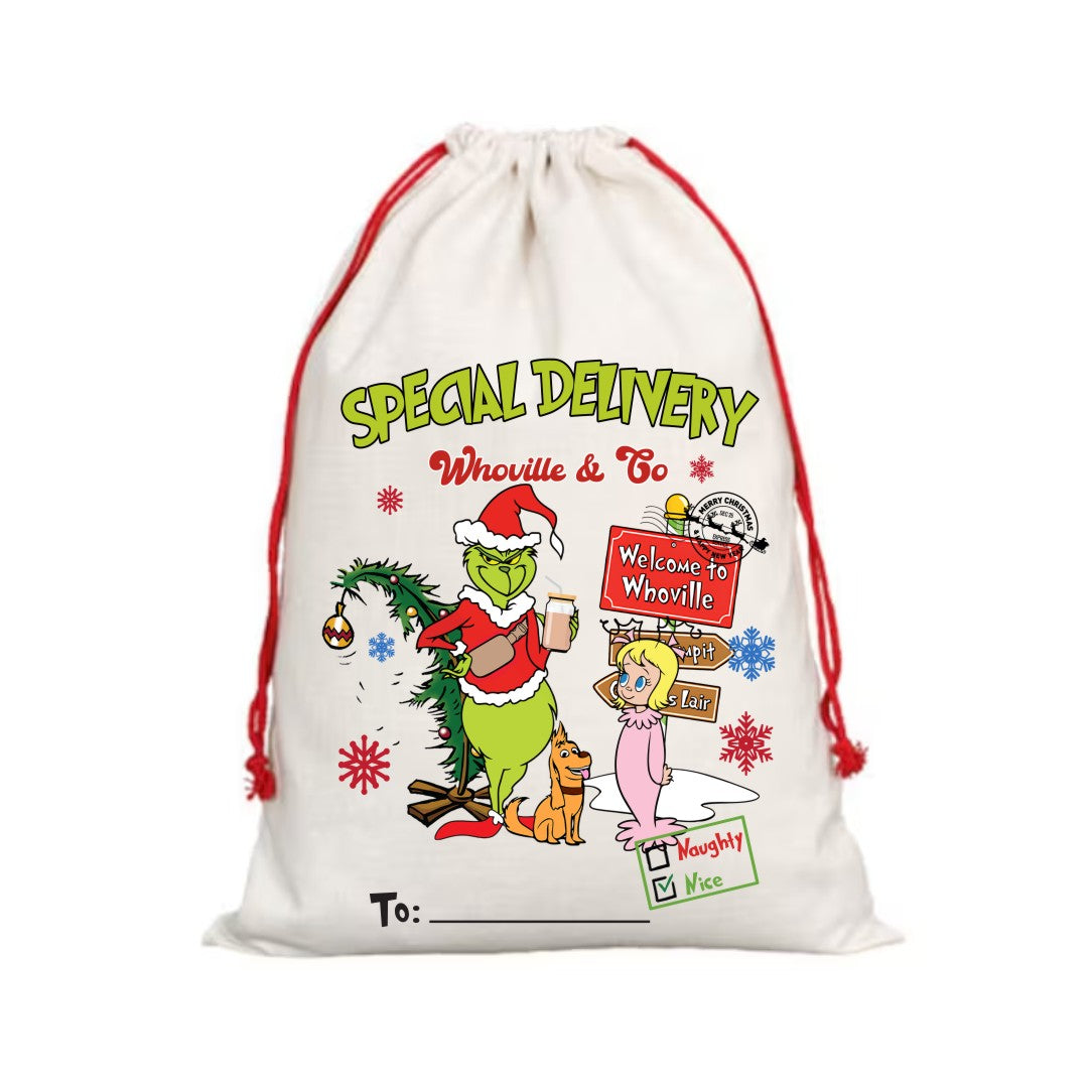 Christmas Character - DTF -Santa Sack Design