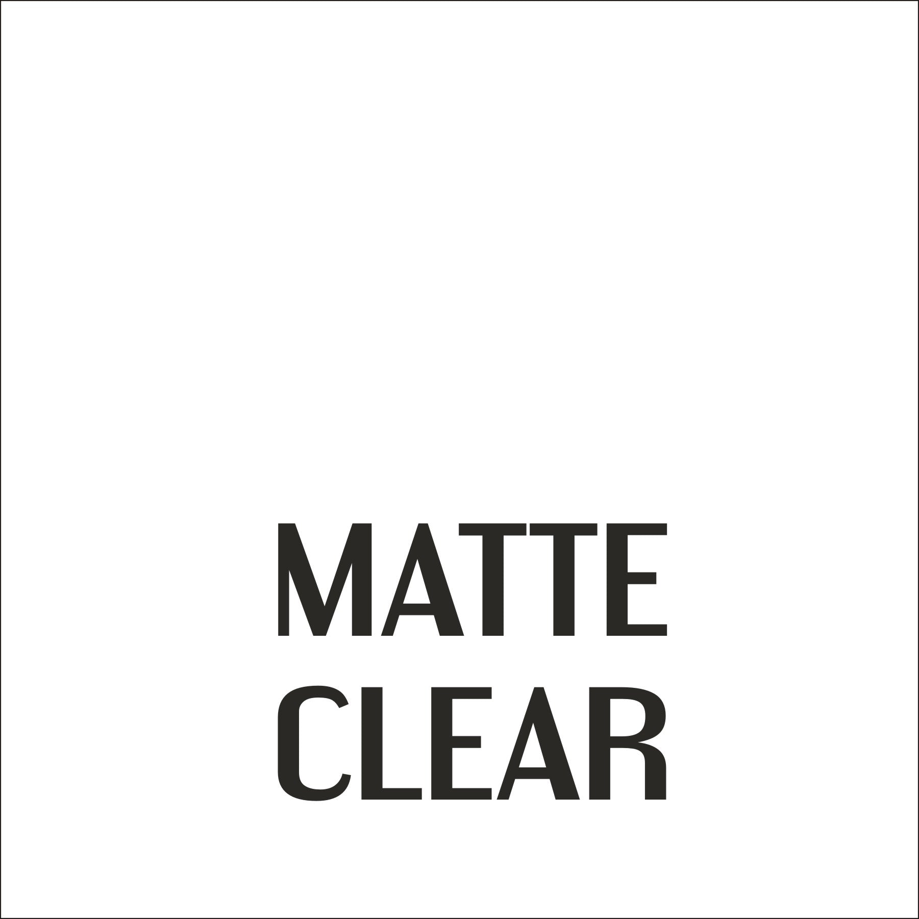 Matte Clear - Transparent - Permanent, Adhesive Vinyl