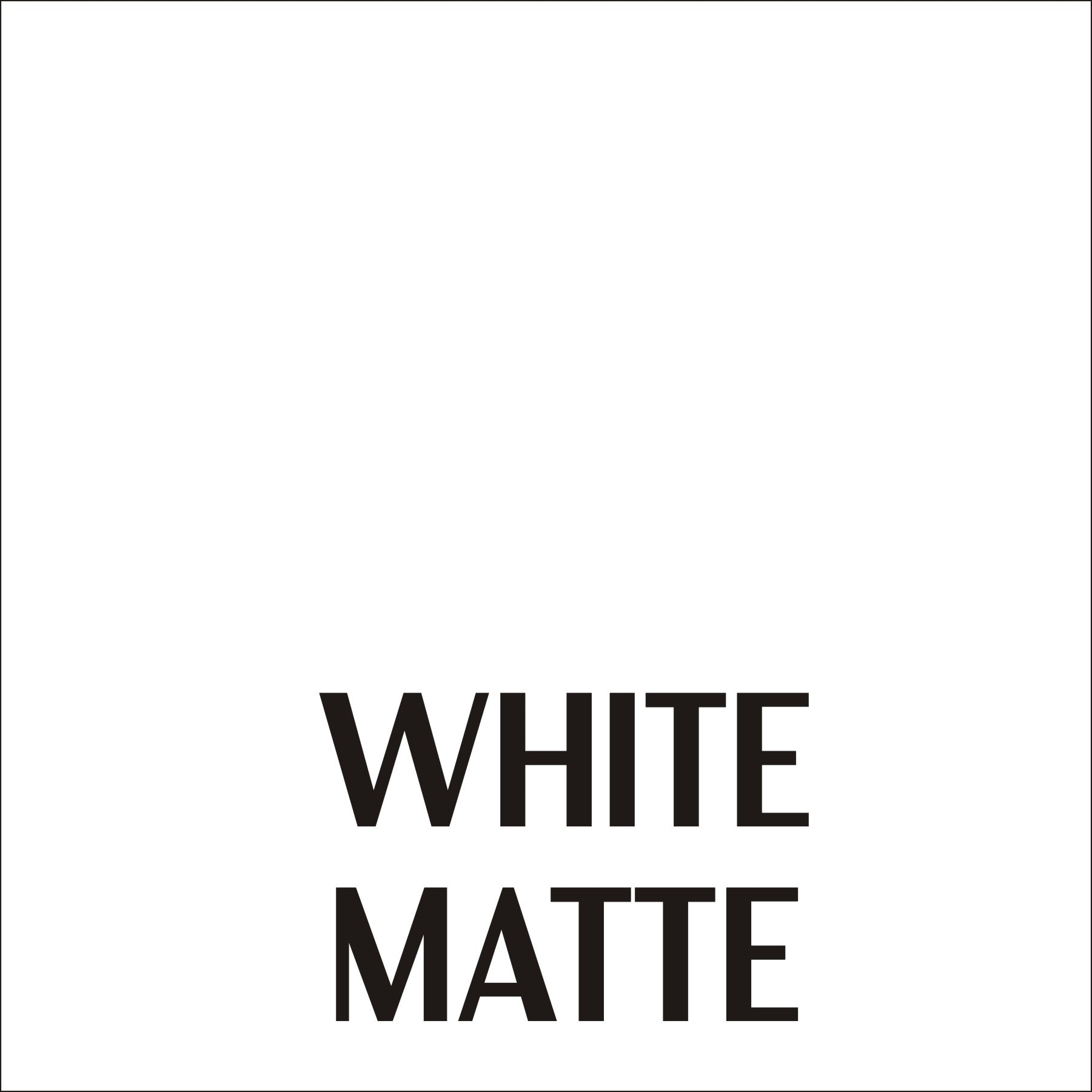 Matte White - Permanent, Adhesive Vinyl