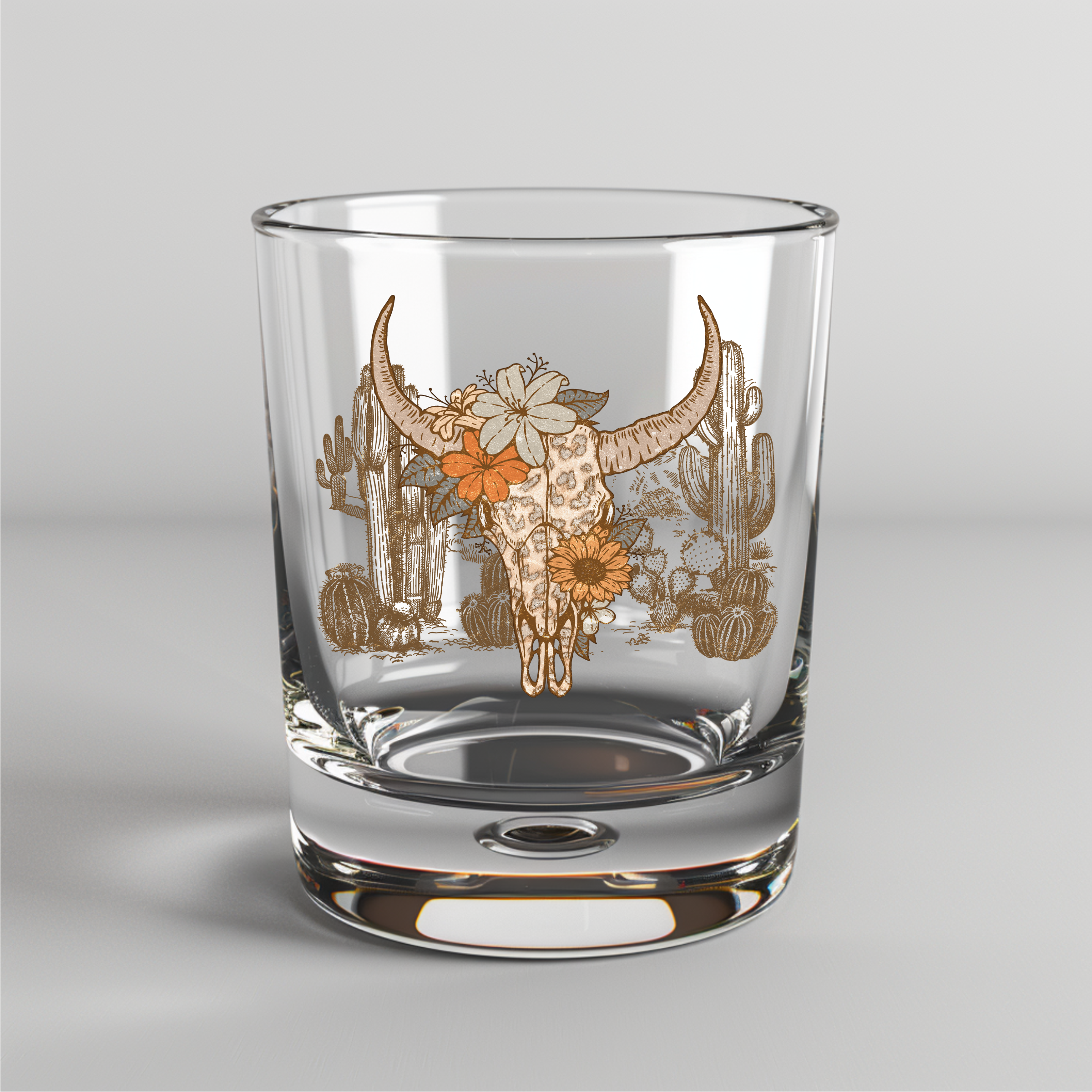 Western Skull -  UV DTF Decals