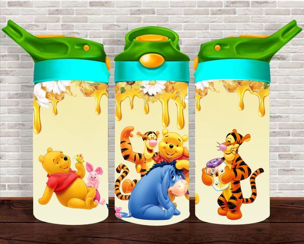 Honey & Bear - 12 oz Tumbler Wrap - Vinyl Transfers