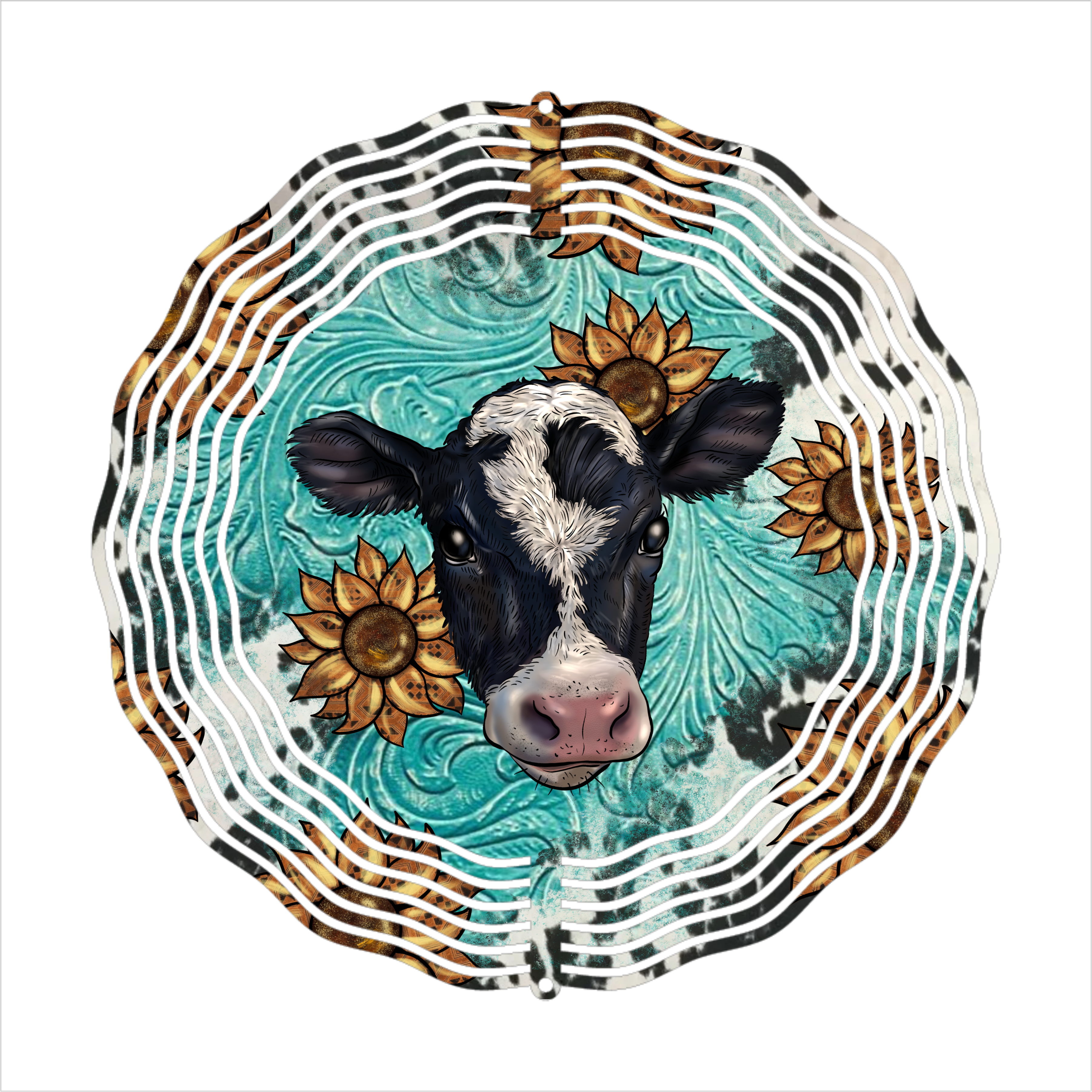 Country Cow - Wind Spinner - Sublimation Transfers