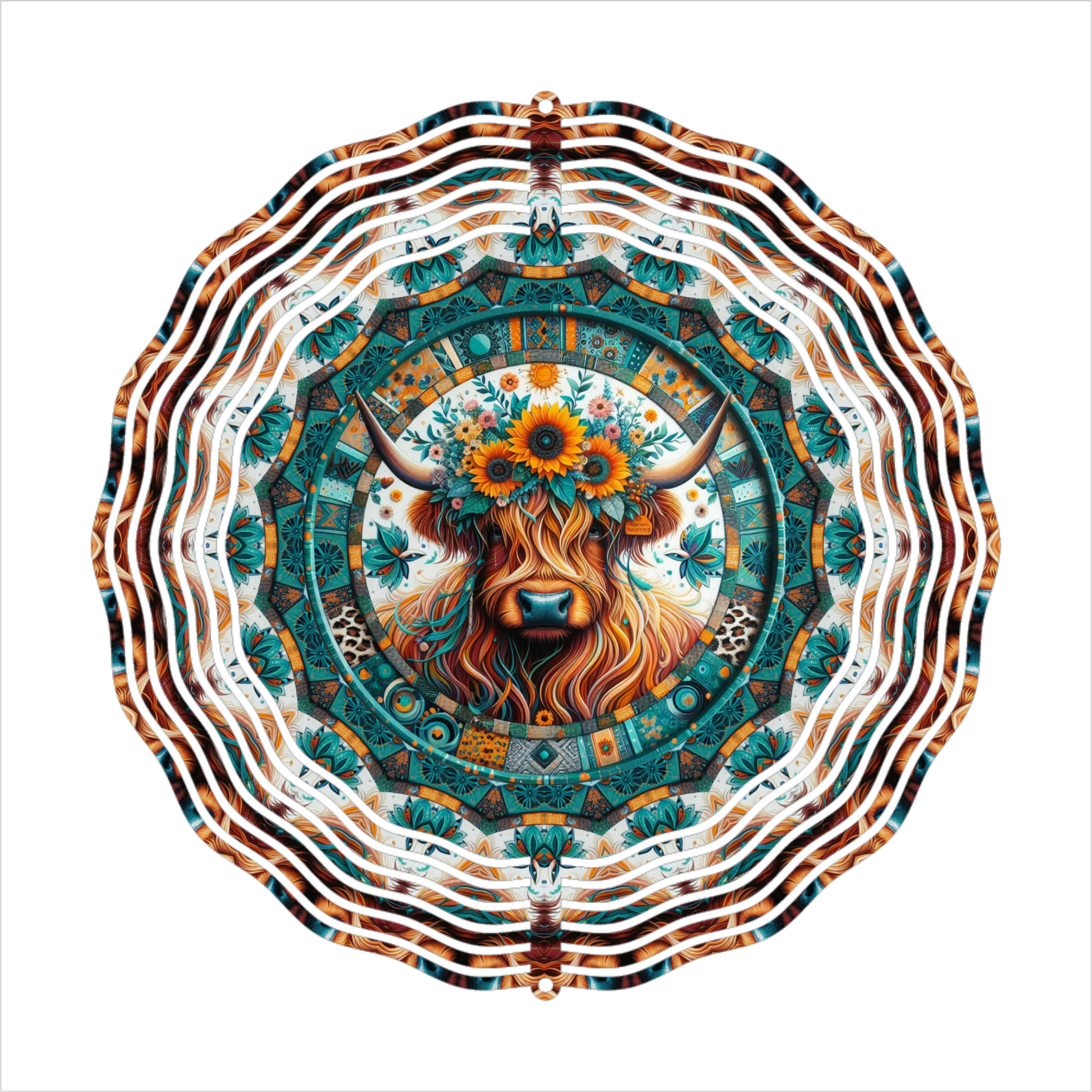 Country Cow - Wind Spinner - Sublimation Transfer