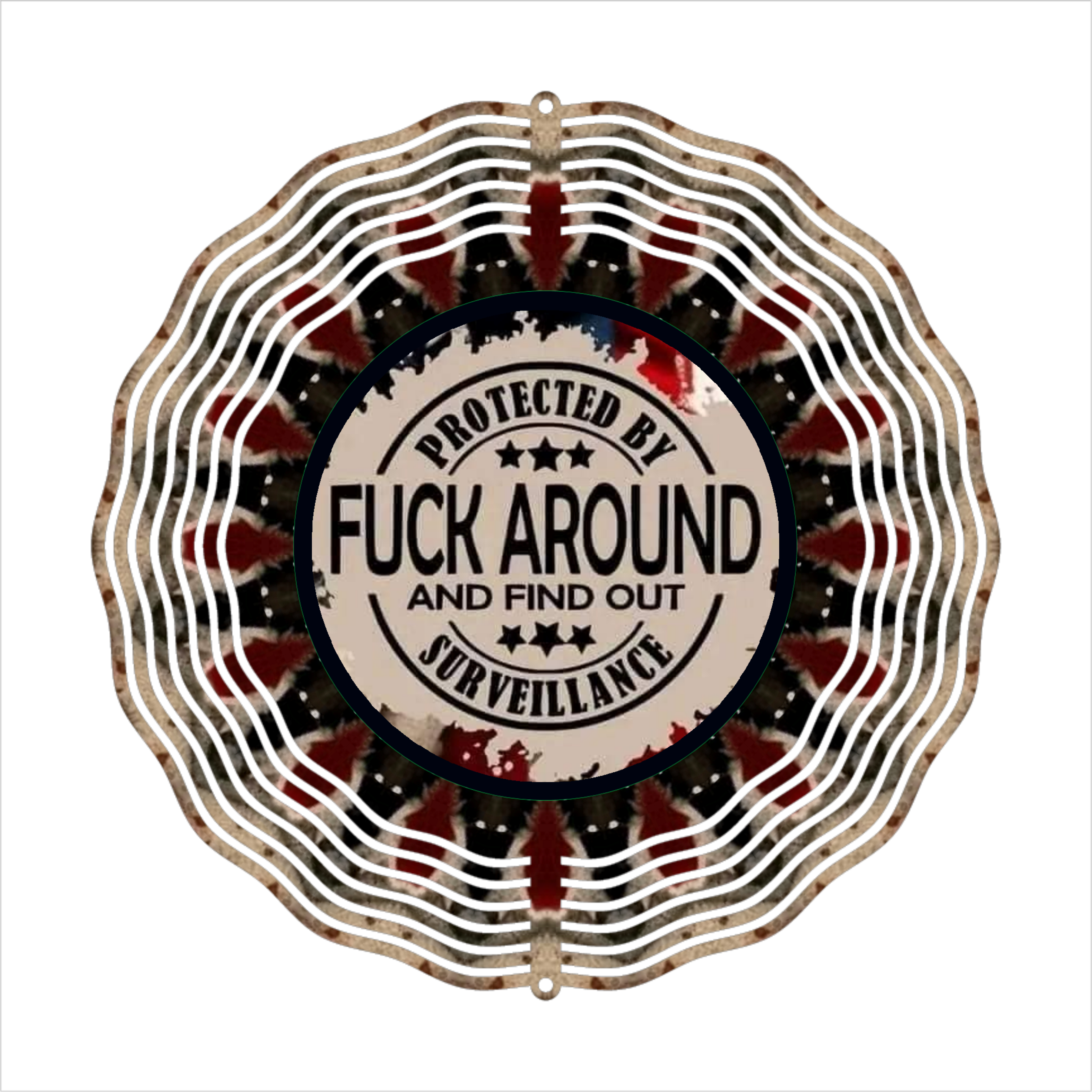 Protected By FAFO - Wind Spinner - Sublimation Transfer