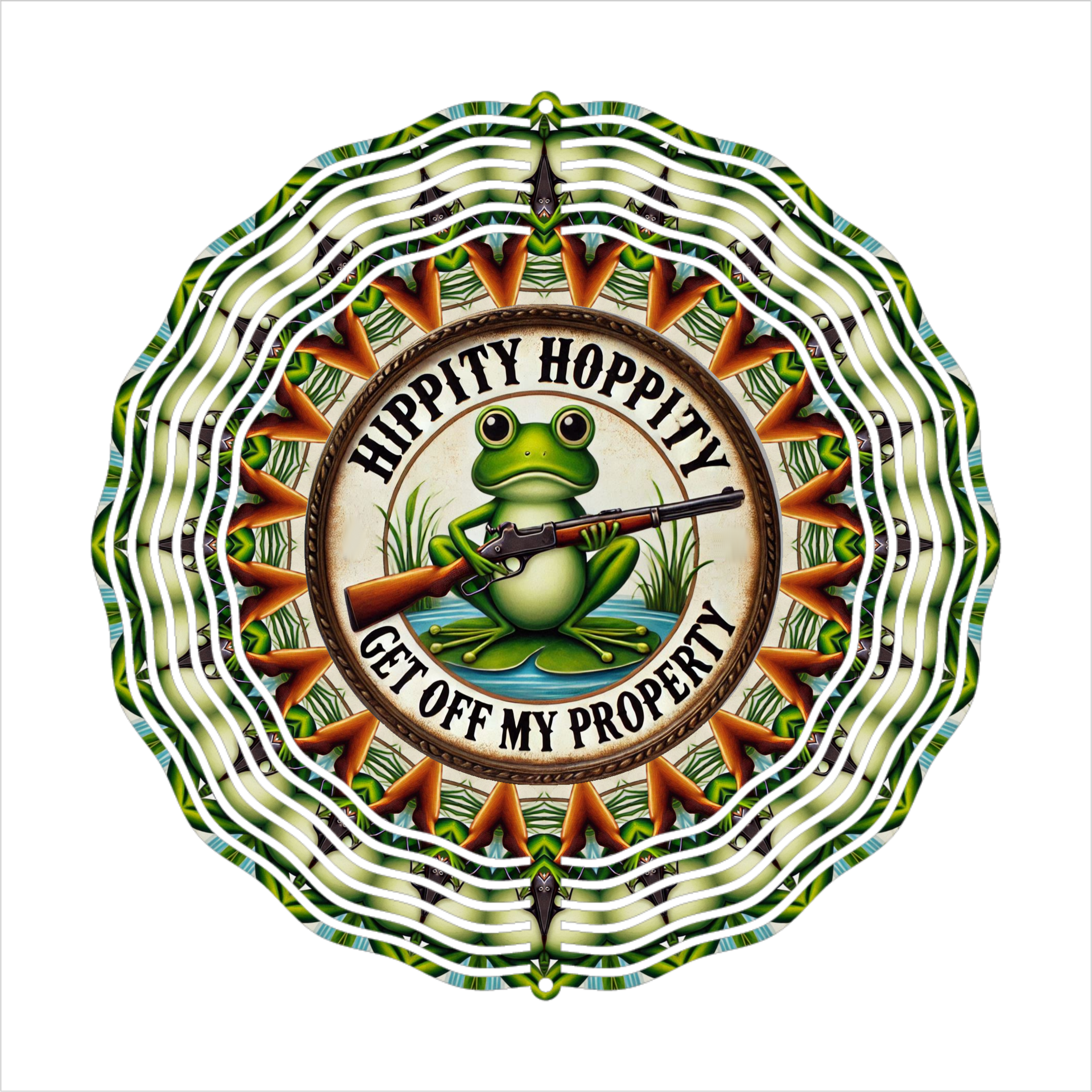 Hippity Hoppity Get Off My Property - Wind Spinner - Sublimation Transfer
