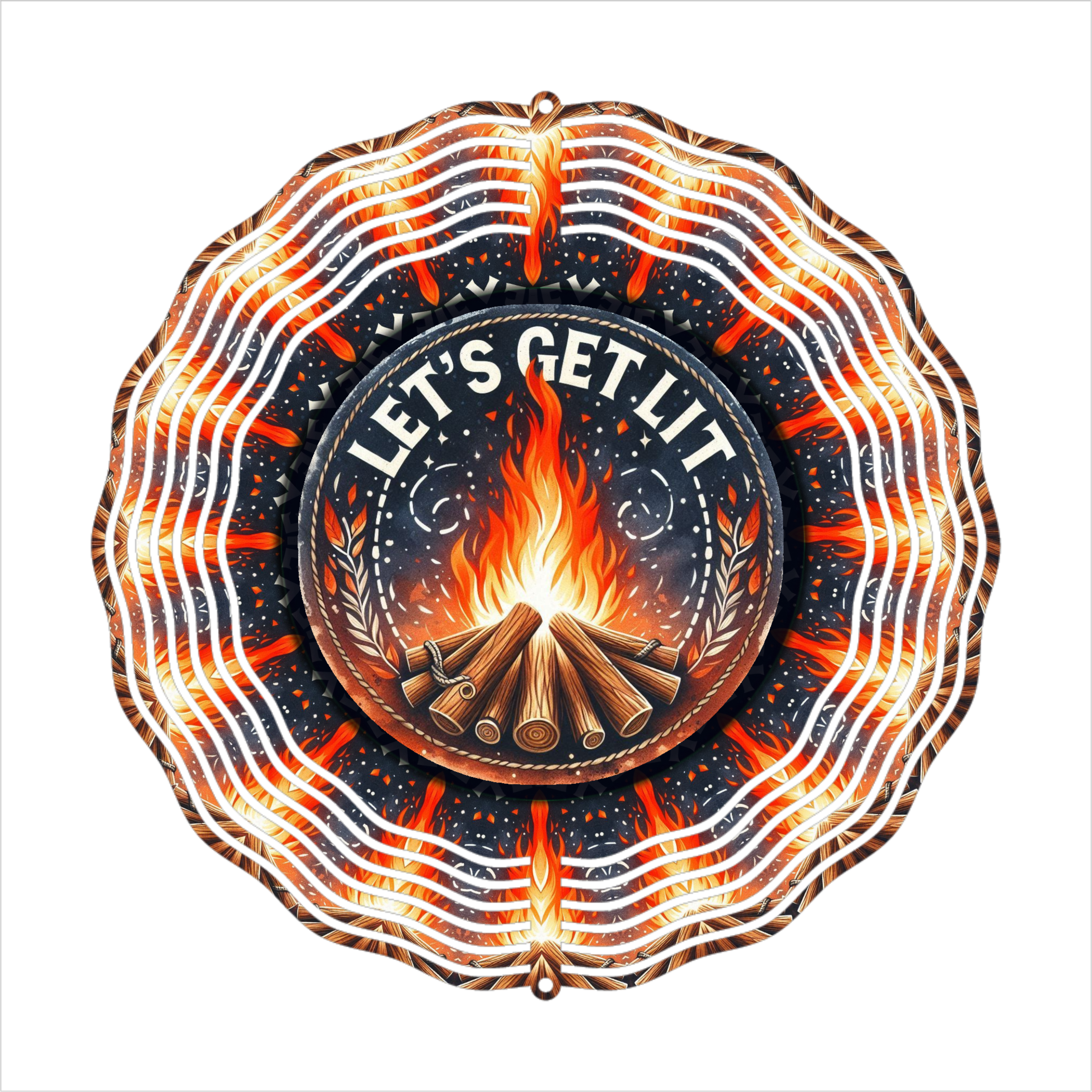 Let's Get Lit - Wind Spinner - Sublimation Transfer