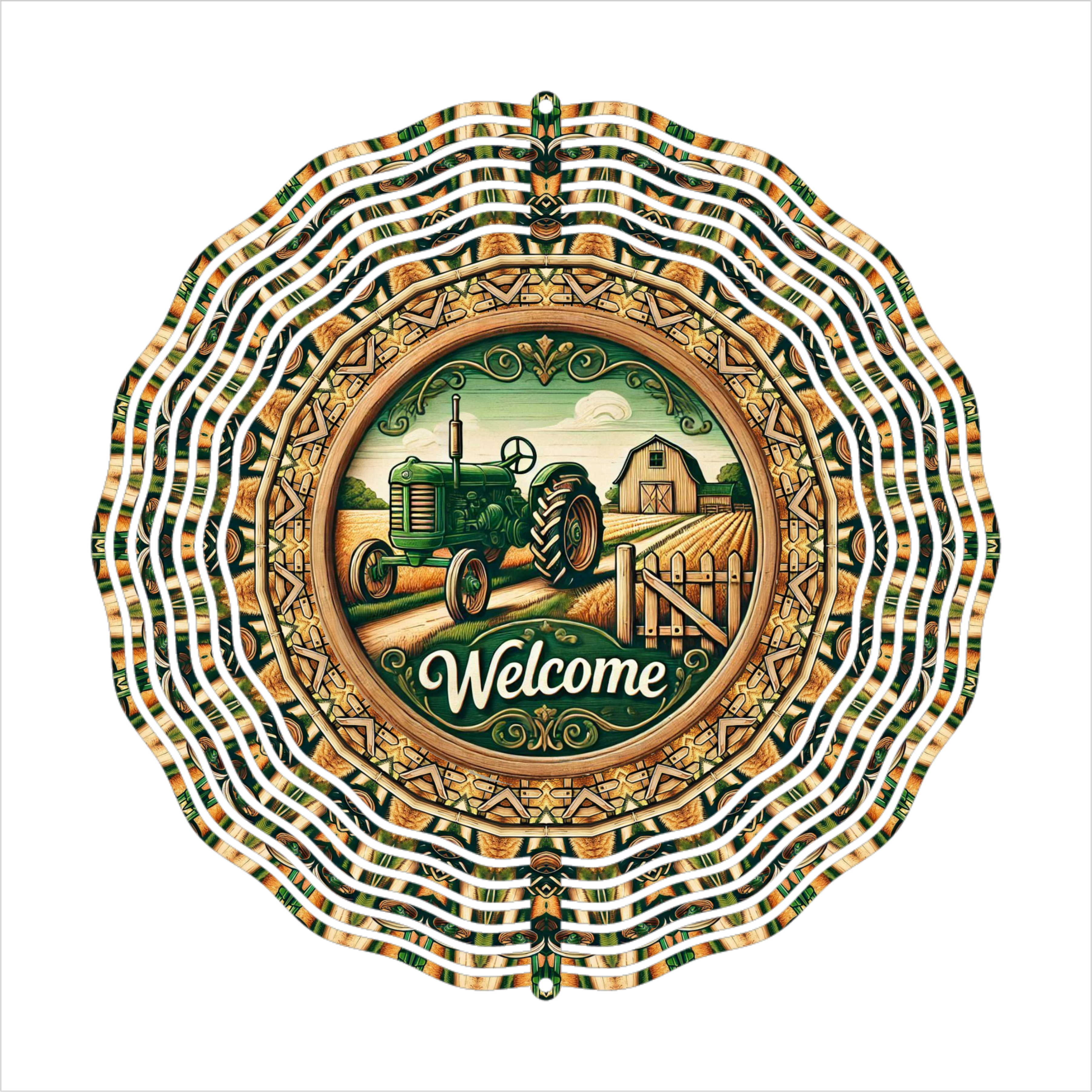 Welcome Farm - Wind Spinner - Sublimation Transfer