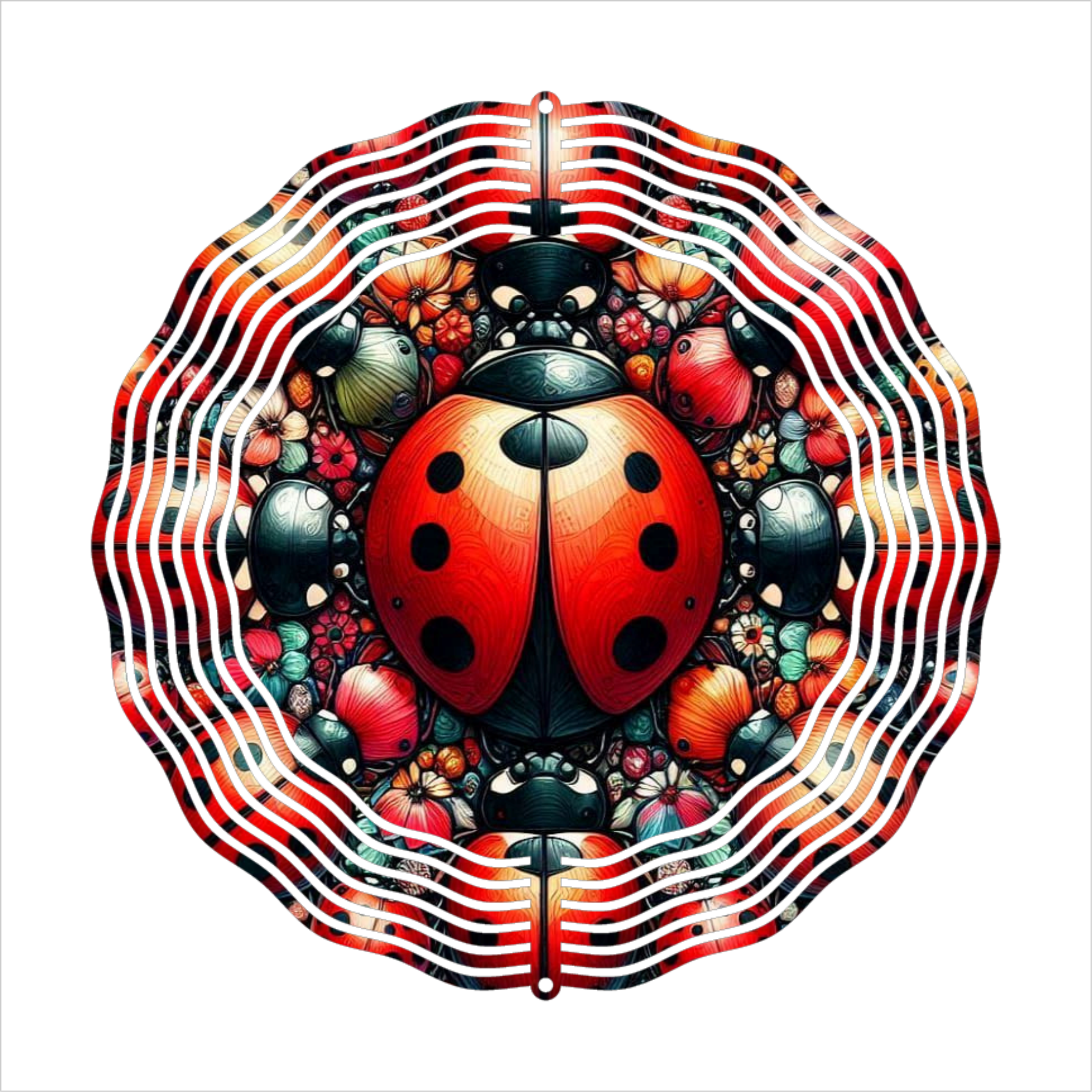 Ladybug - Wind Spinner - Sublimation Transfer
