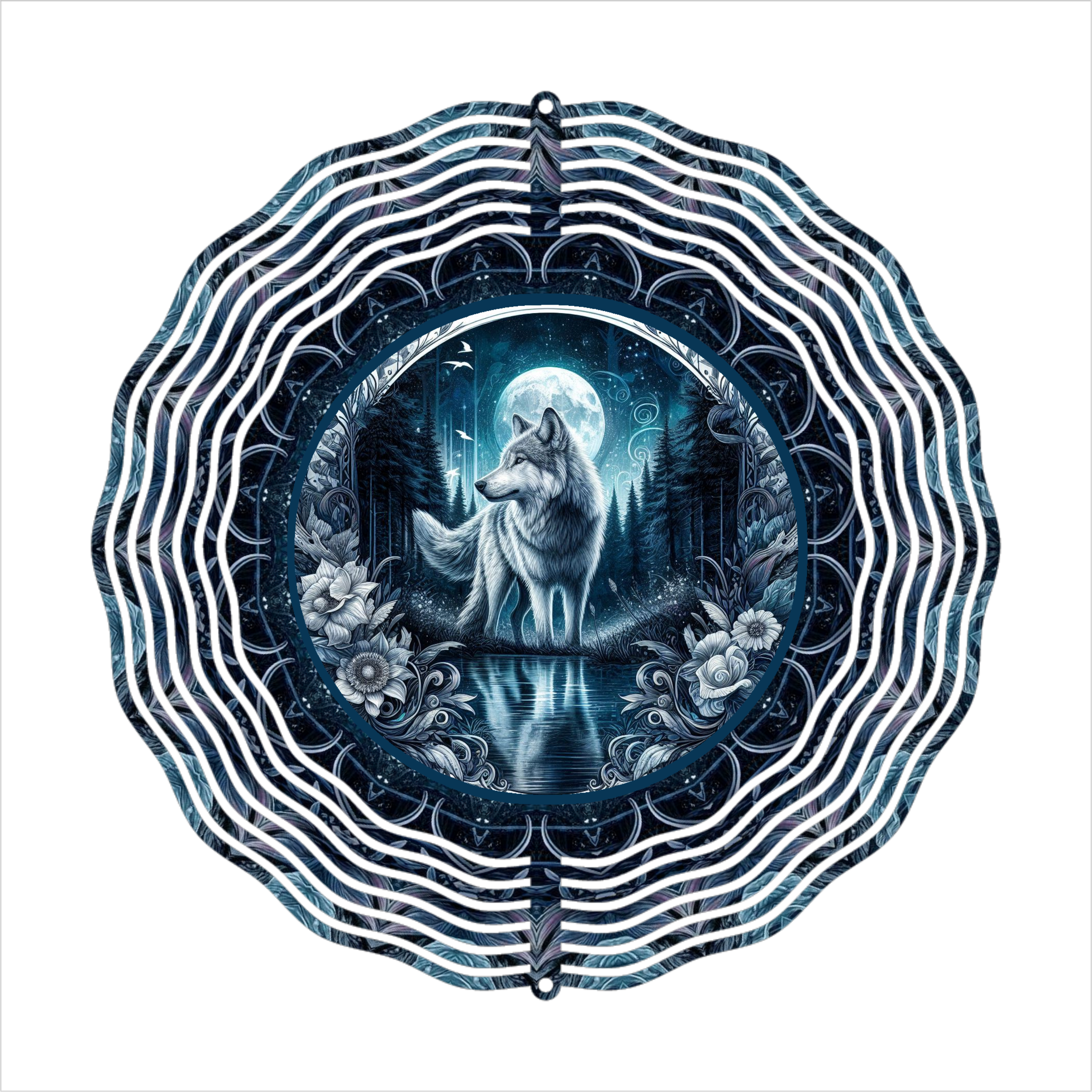 Lone Wolf - Wind Spinner - Sublimation Transfer