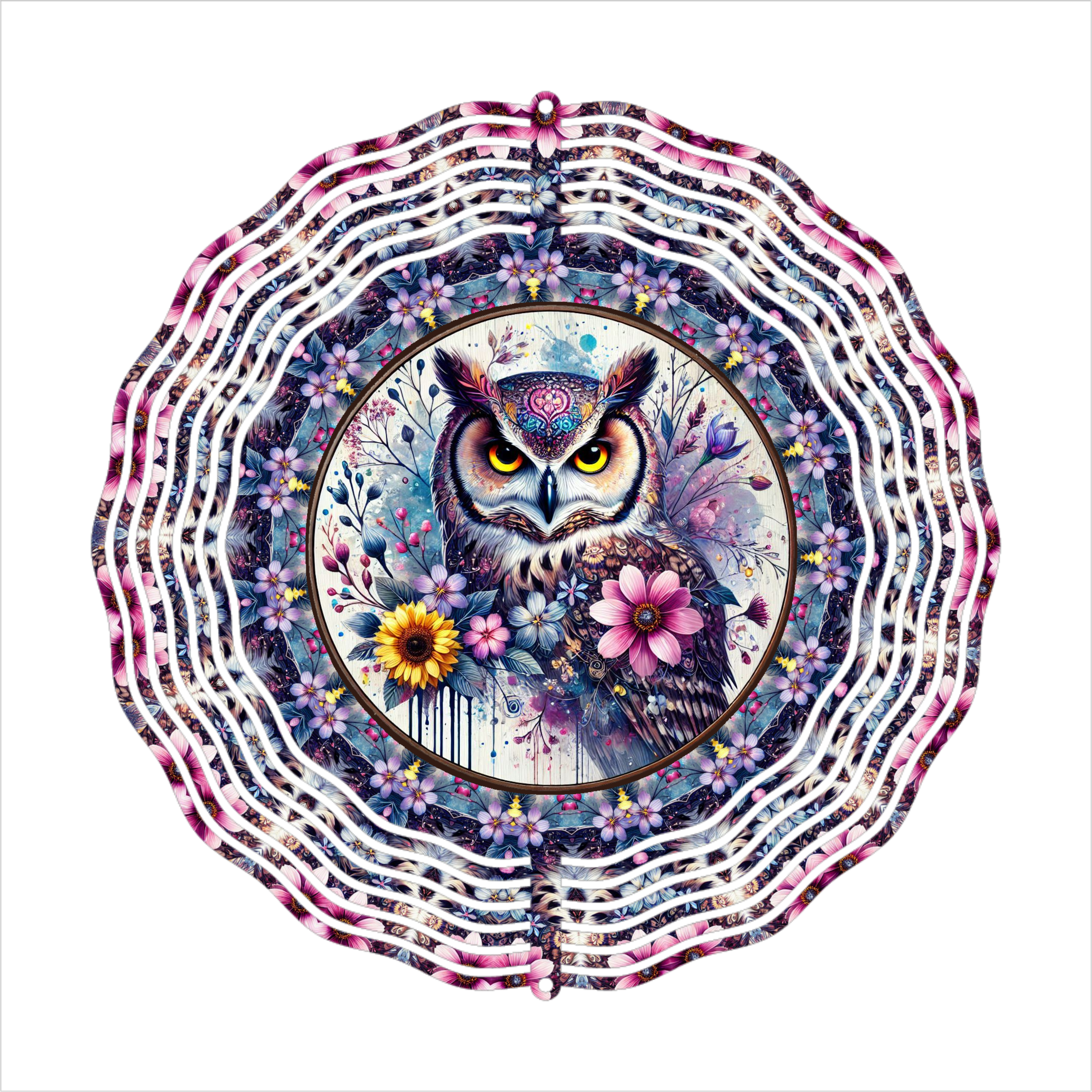 Owl - Wind Spinner - Sublimation Transfer