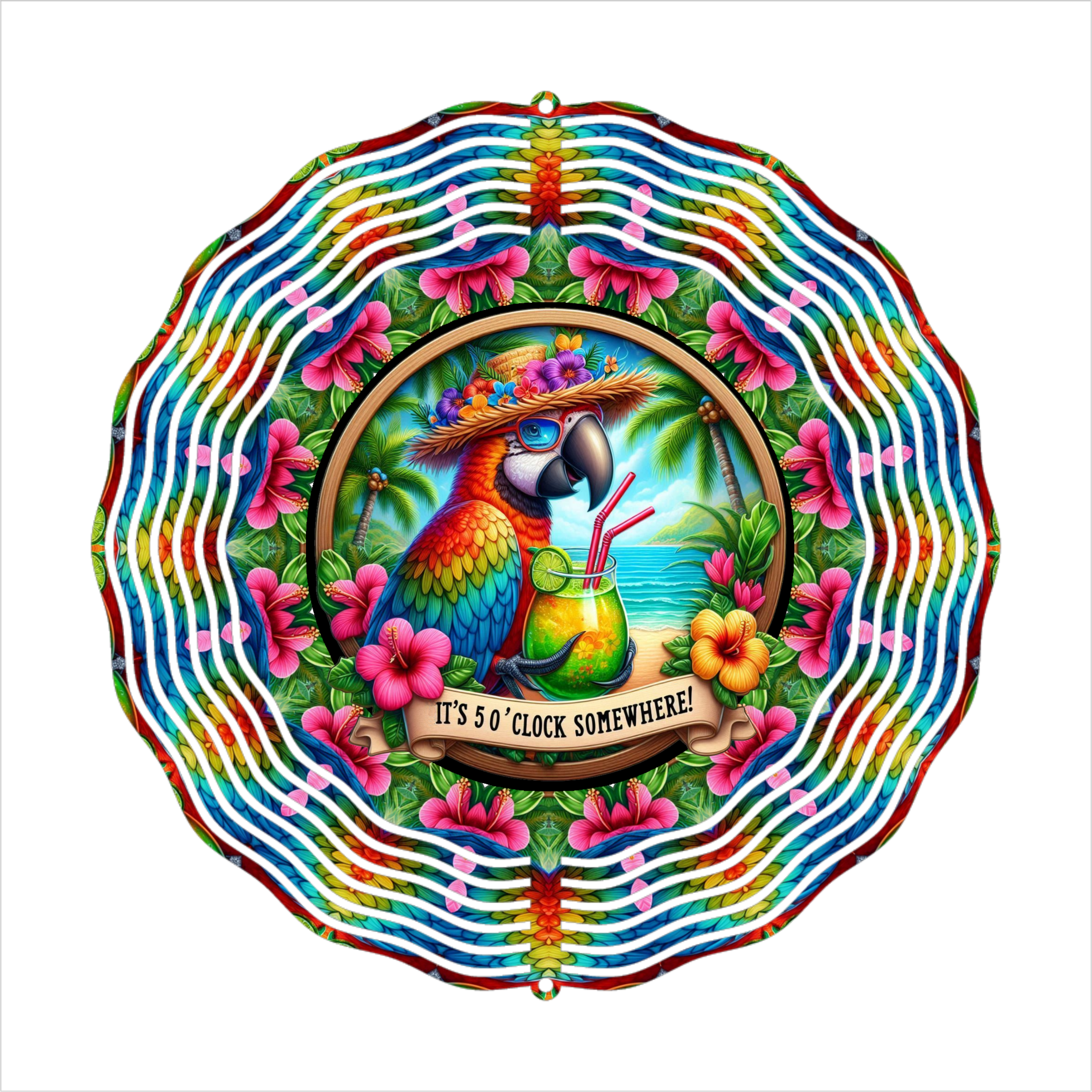 It's 5 o'clock Somewhere - Wind Spinner - Sublimation Transfer