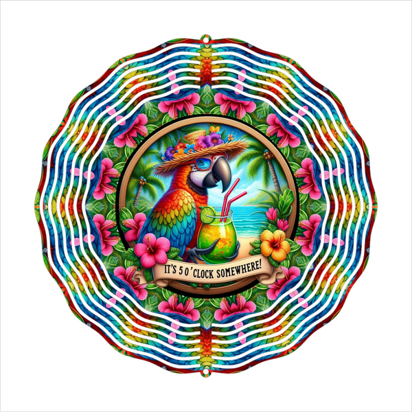 It's 5 o'clock Somewhere - Wind Spinner - Sublimation Transfer