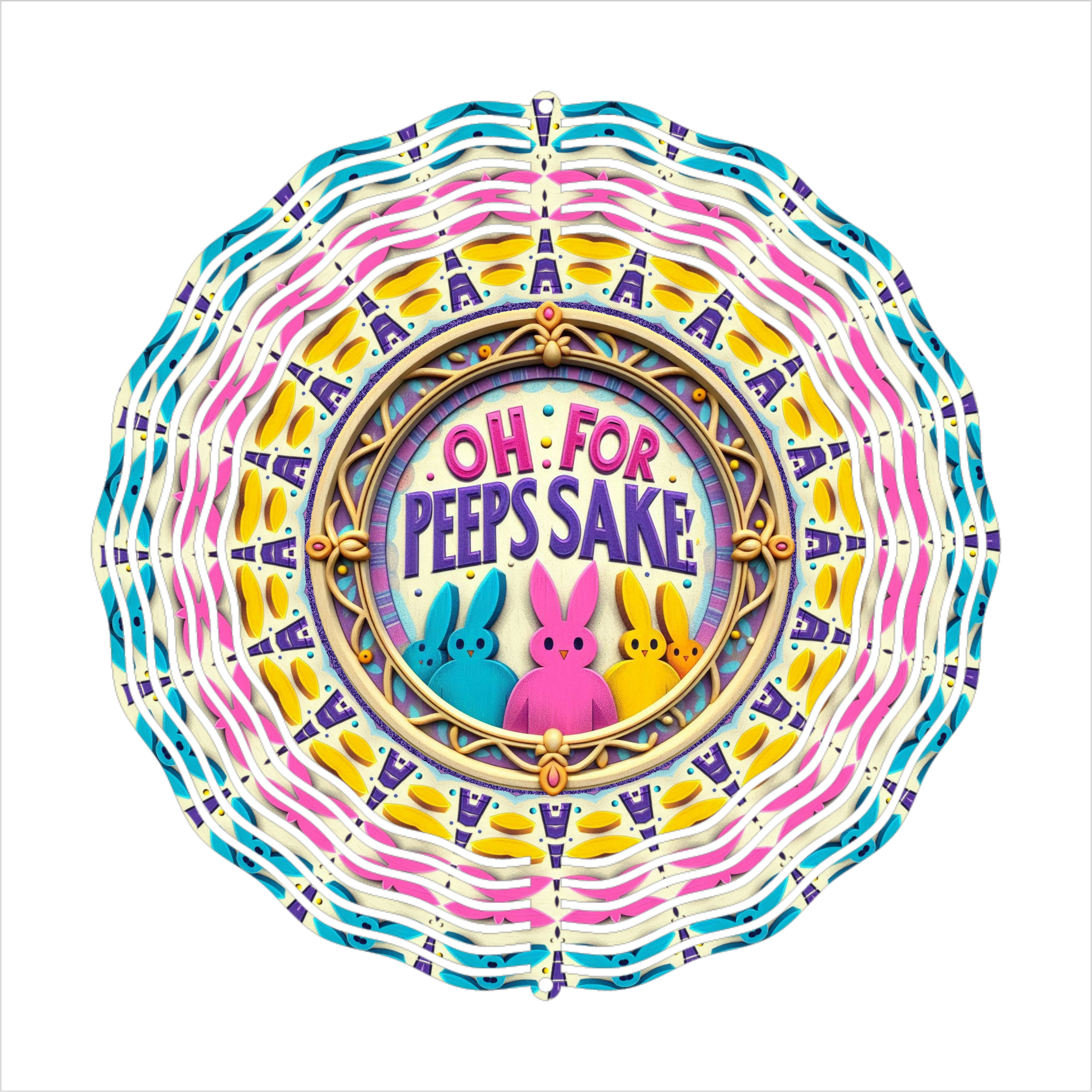 Oh Peeps Sake - Wind Spinner - Sublimation Transfer