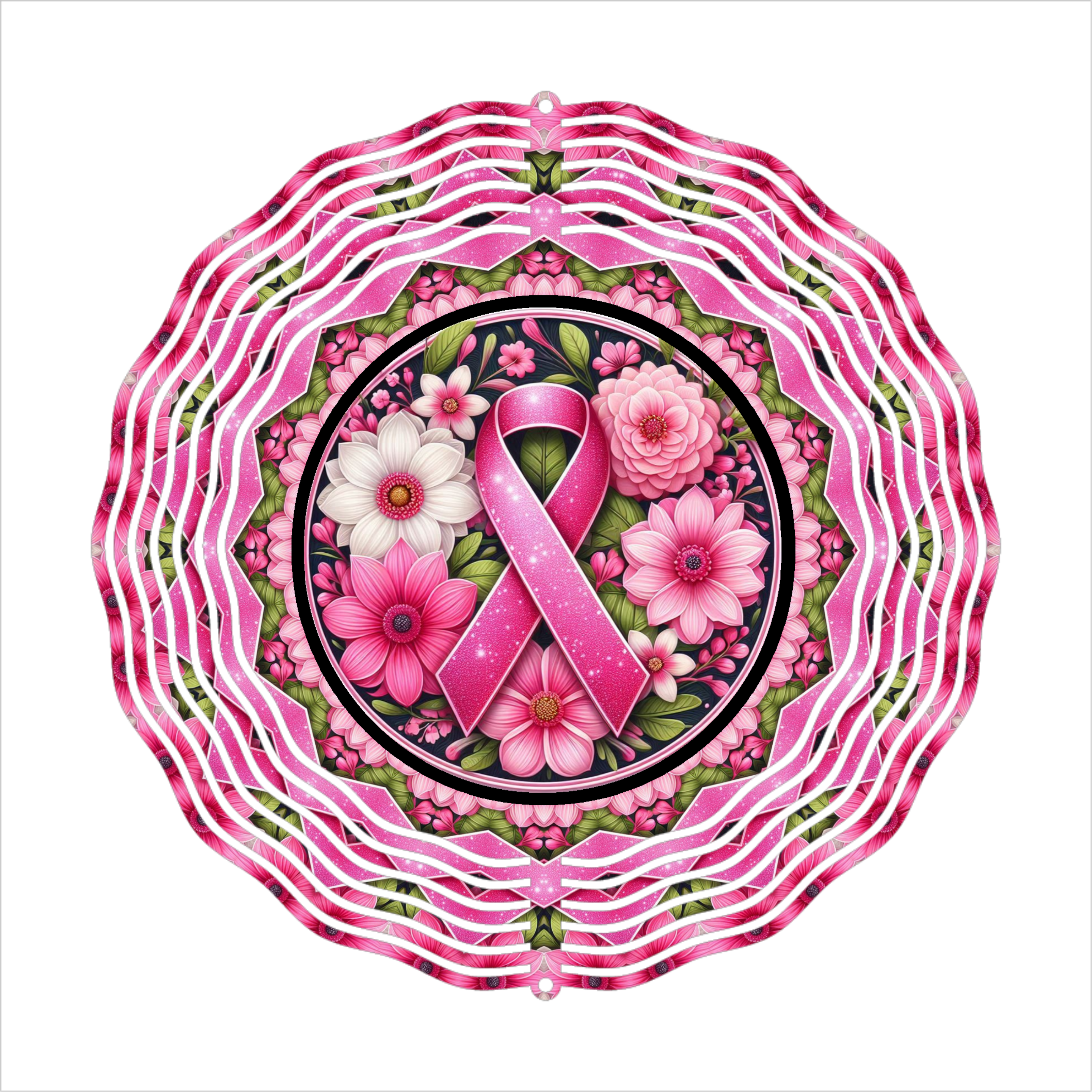 Pink Ribbon - Wind Spinner - Sublimation Transfer