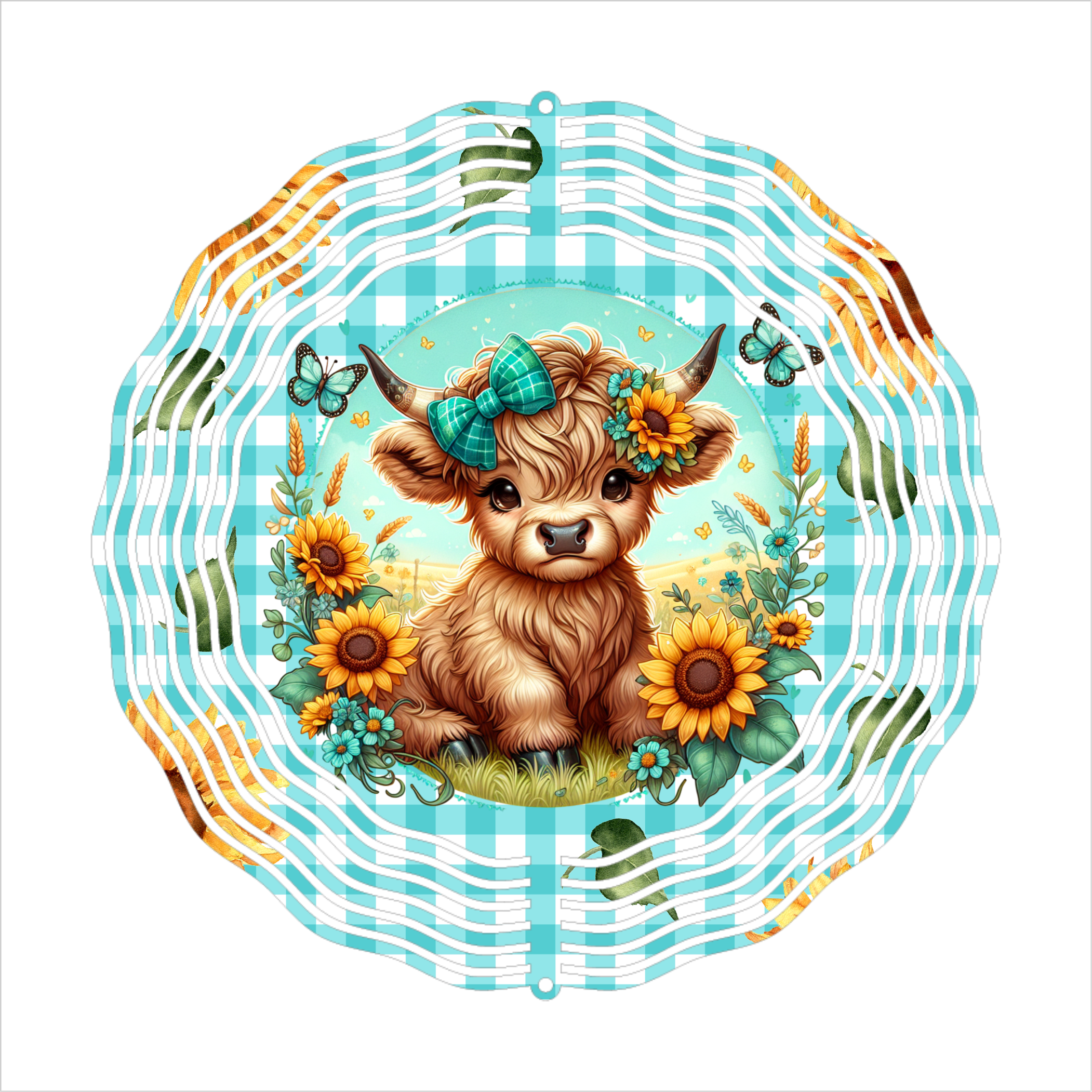 Country Cow - Wind Spinner - Sublimation Transfers