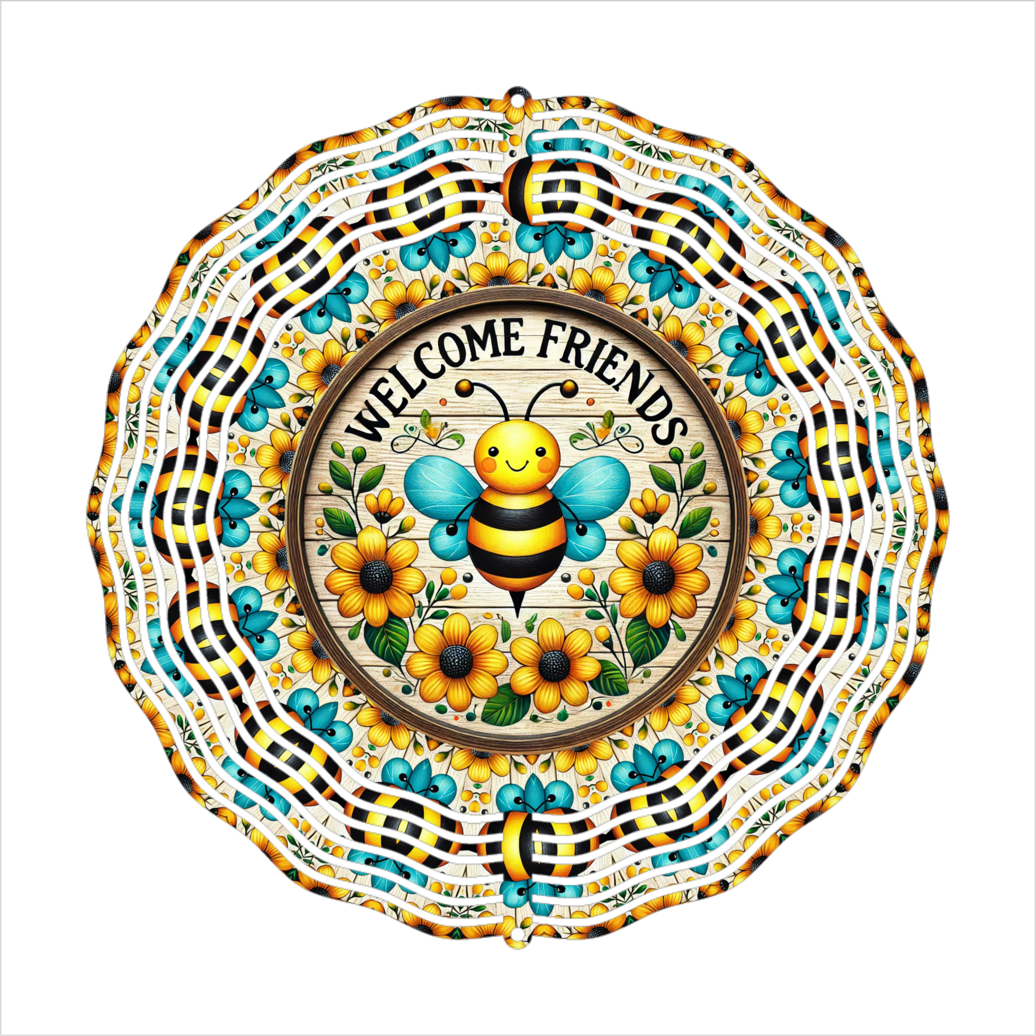 Welcome Friends - Wind Spinner - Sublimation Transfers