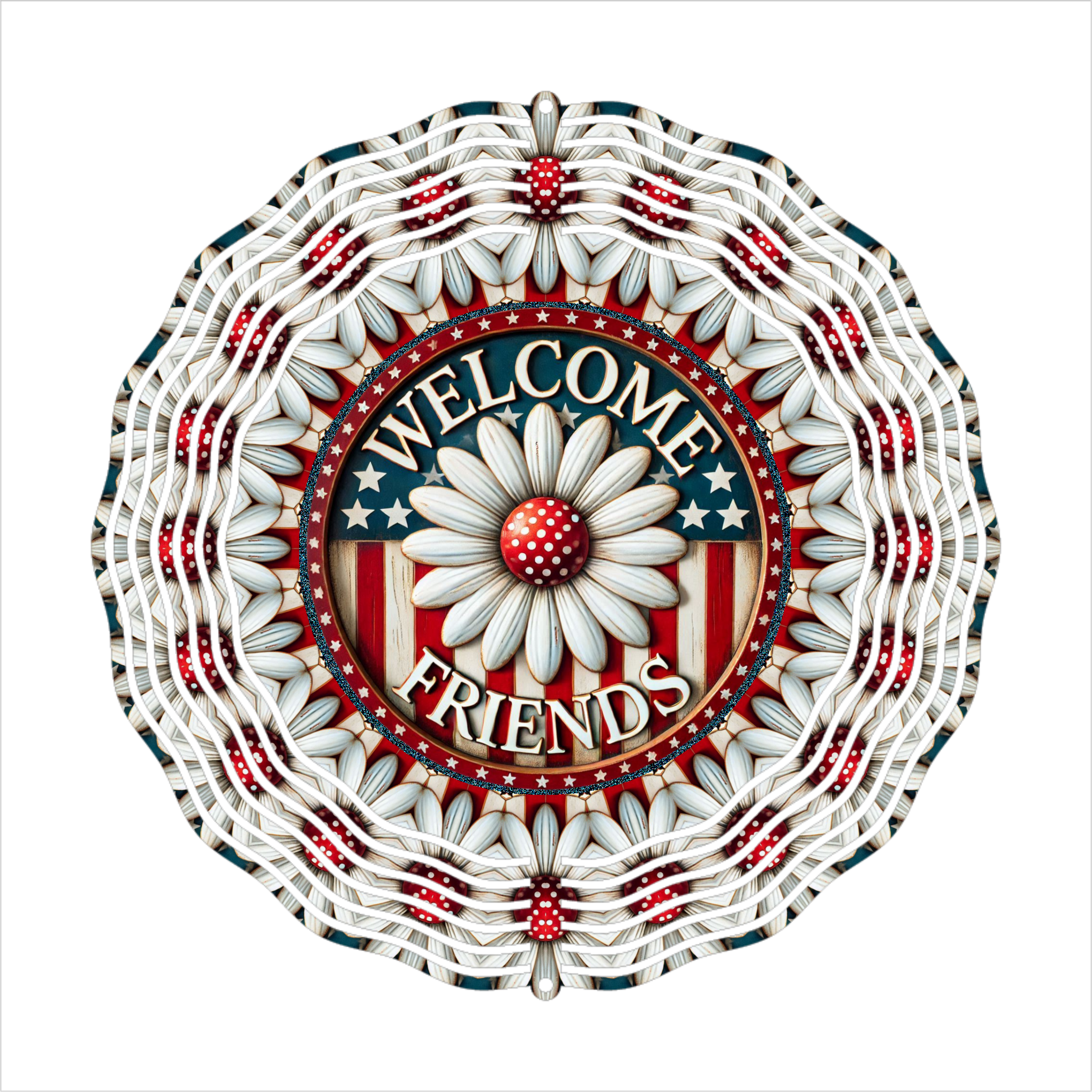 Welcome Friends - Wind Spinner - Sublimation Transfers