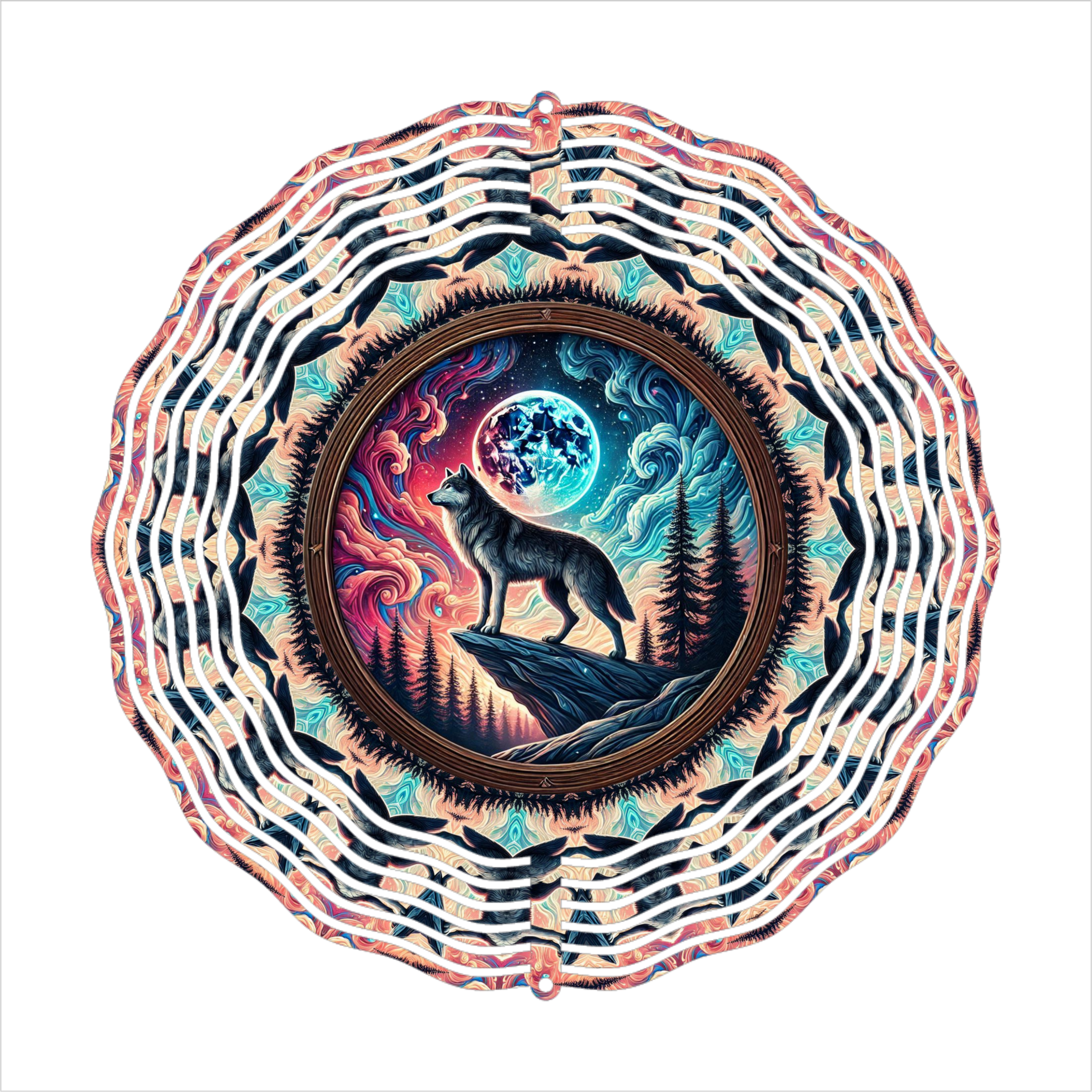 Wolf - Wind Spinner - Sublimation Transfers
