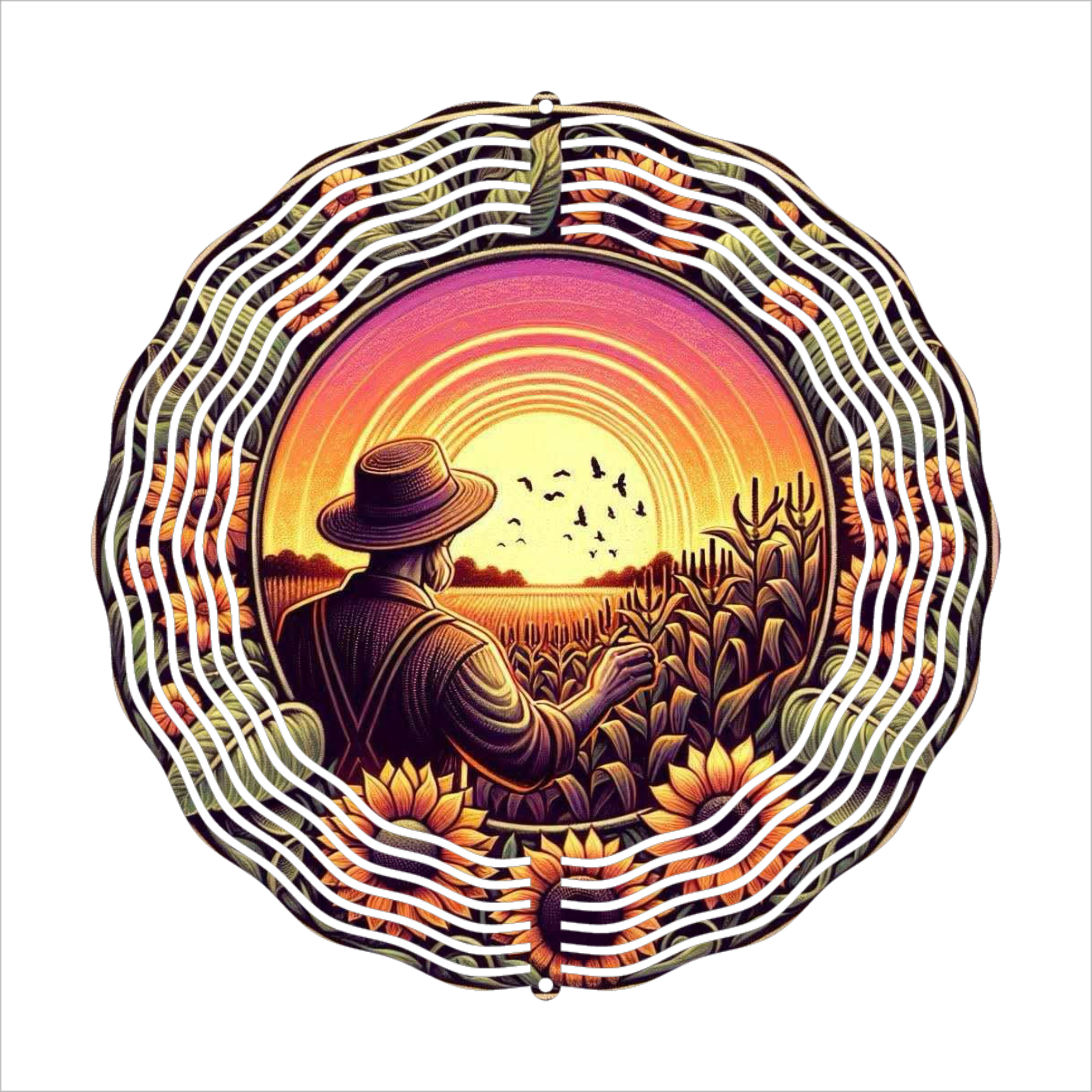 Farmer - Wind Spinner - Sublimation Transfer