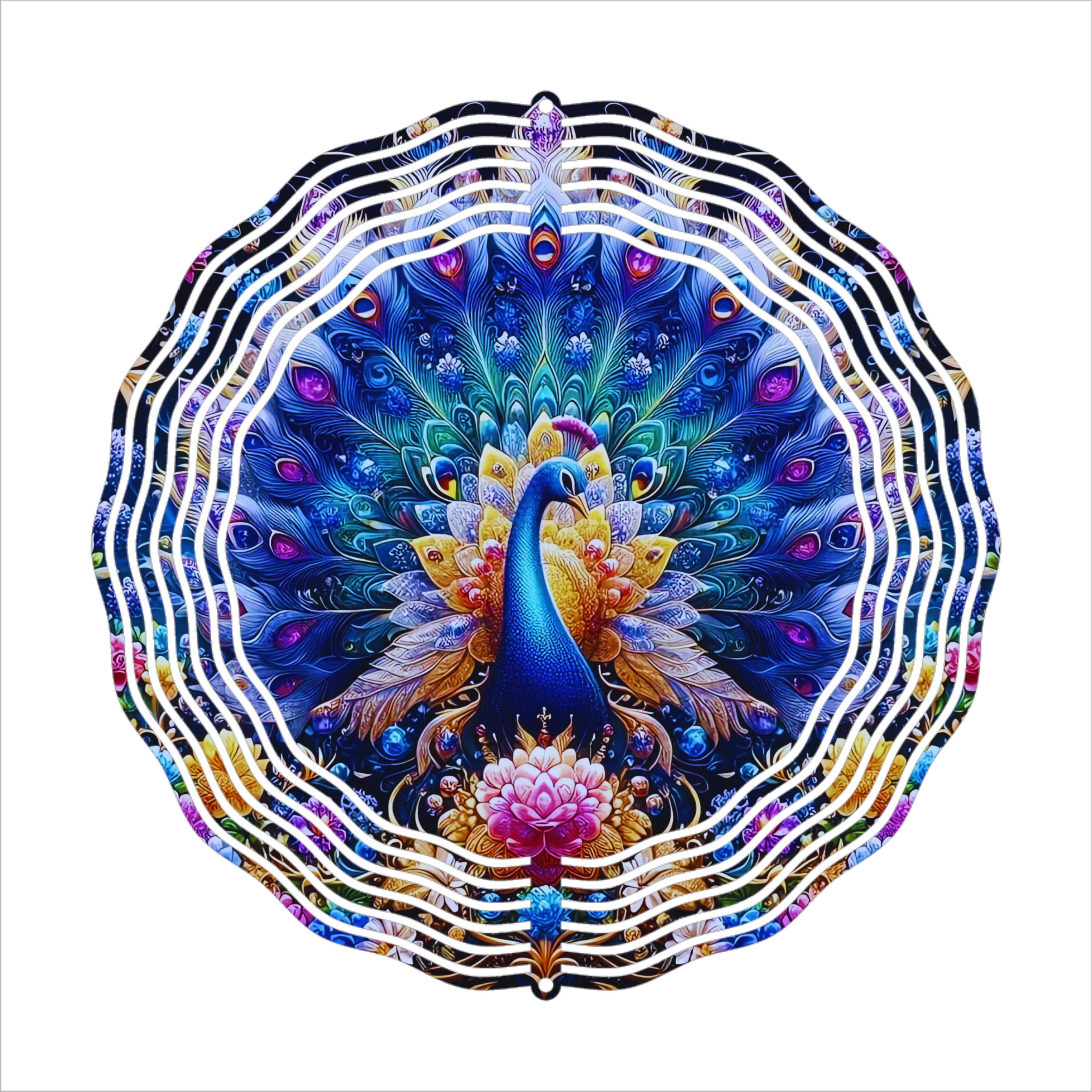 Peacock - Wind Spinner - Sublimation Transfers