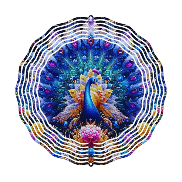 Peacock - Wind Spinner - Sublimation Transfers
