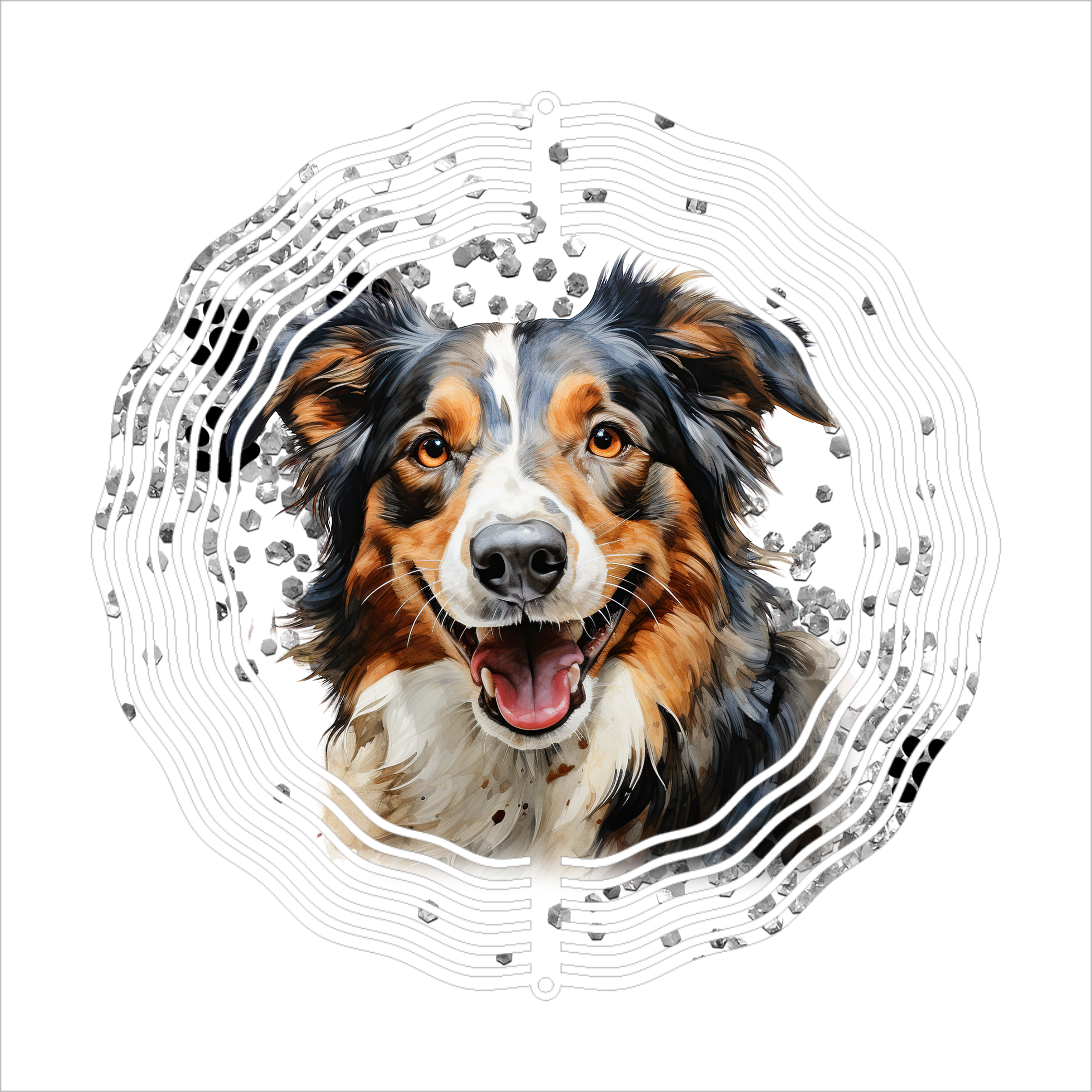 Australian Shepherd- Wind Spinner - Sublimation Transfers