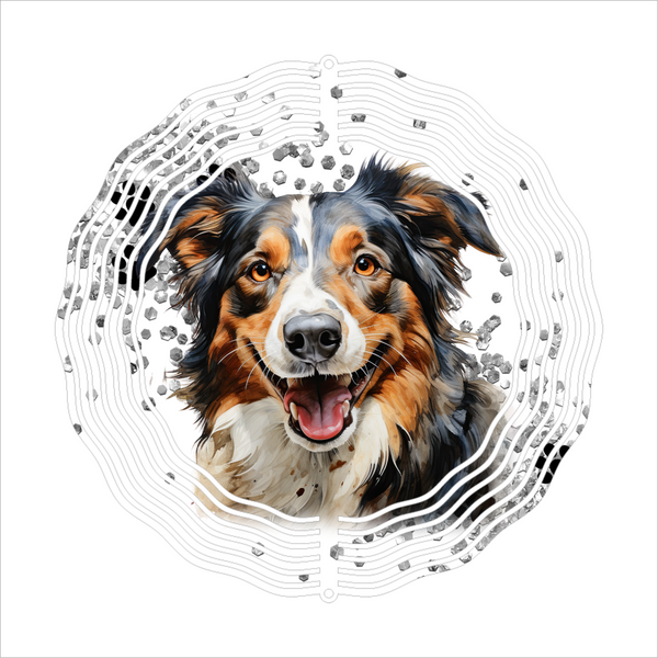 Australian Shepherd- Wind Spinner - Sublimation Transfers